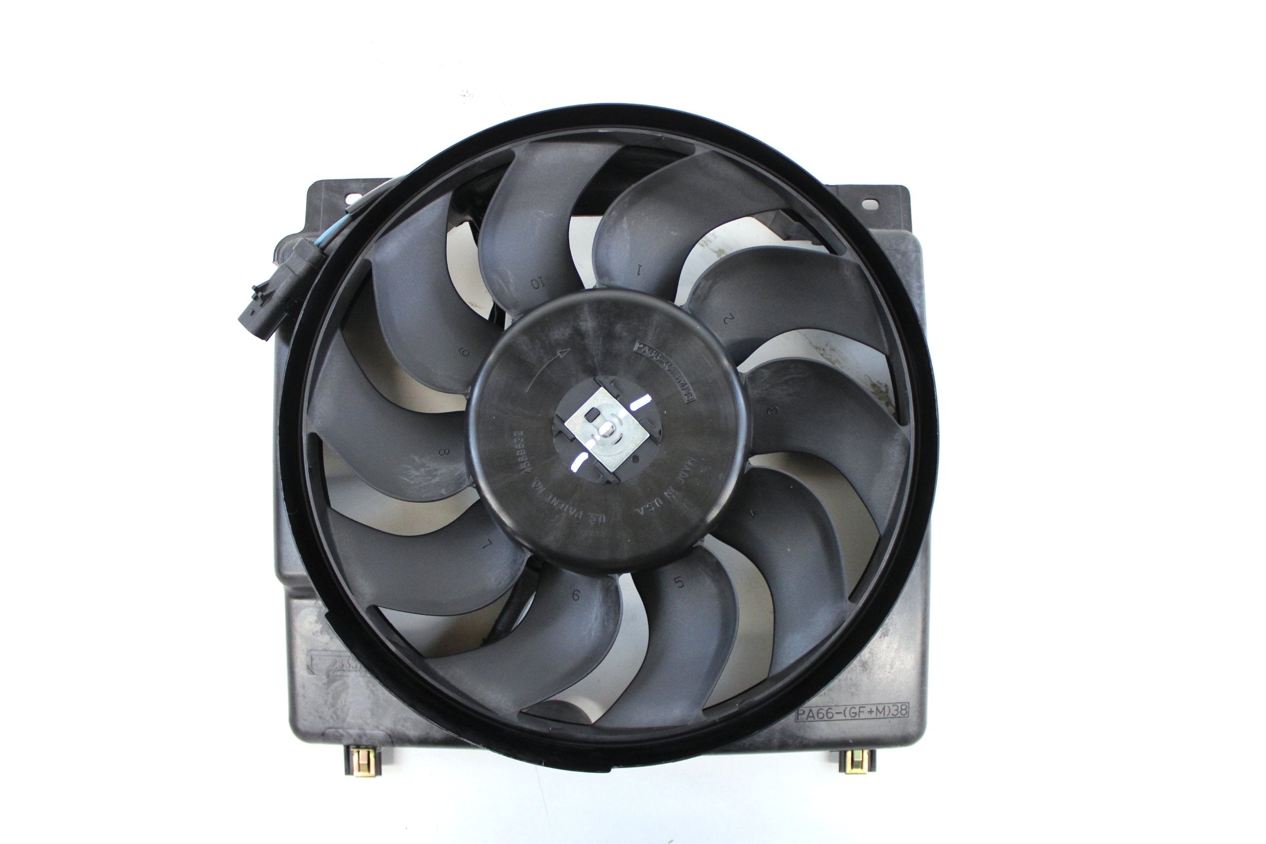 Cooling Fan Assembly Crown Automotive 52028337AC, black