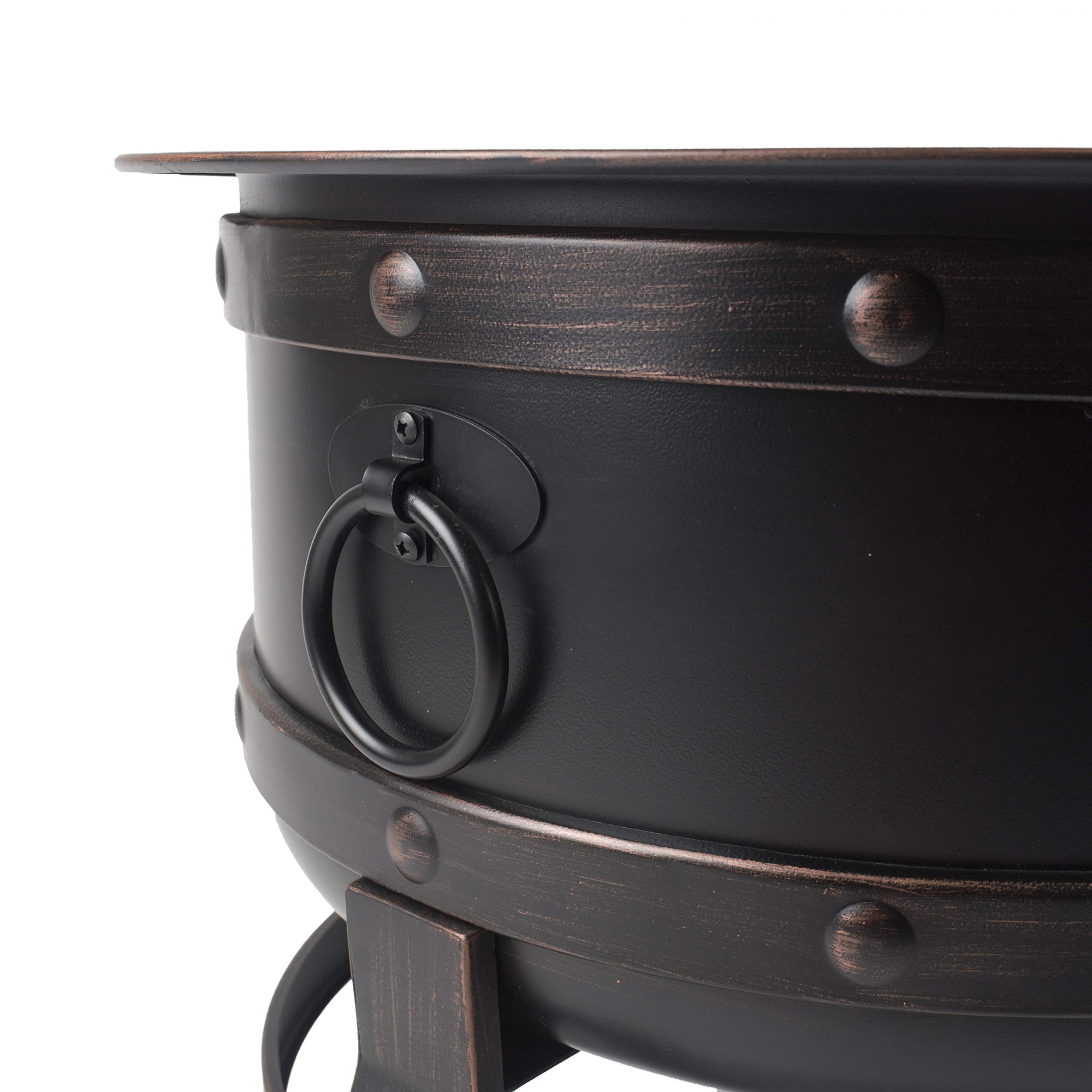 Pleasant Hearth Killian OFW307R fire Pit, Rubbed Bronze