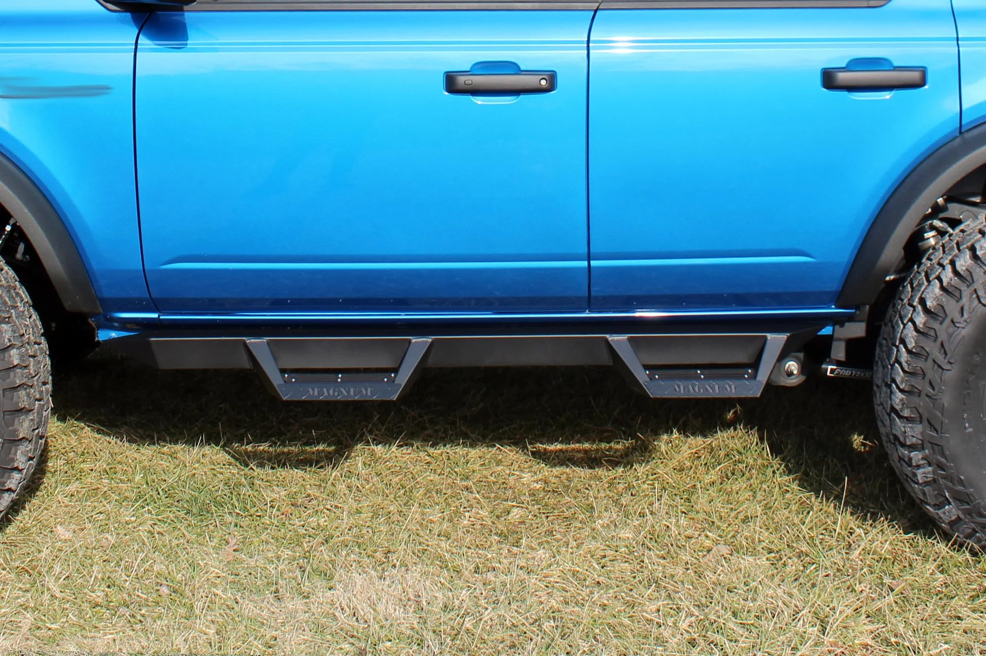 Black Magnum RT Drop Side Steps Running Boards Compatible with 2021-2026 Bronco 4-Door