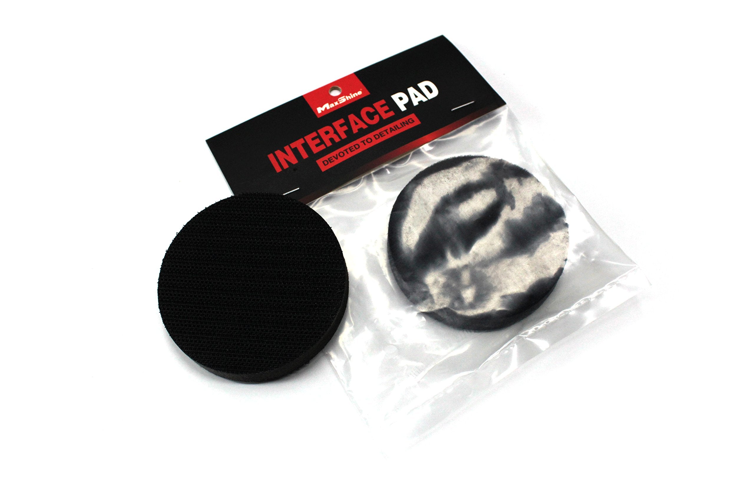 Maxshine Soft Foam Universal Interface Pad (75mm Diameter) – Cushioning Layer for Sanding & Polishing – Enhances Flexibility & Contour Adaptation – Hook & Loop Compatible
