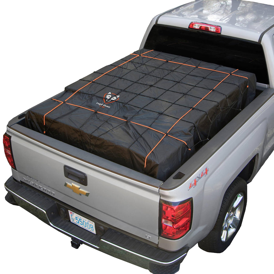 Rightline Gear Truck Bed Weatherproof Cargo Net with Built-in Tarp, 8.8 by 10 Feet