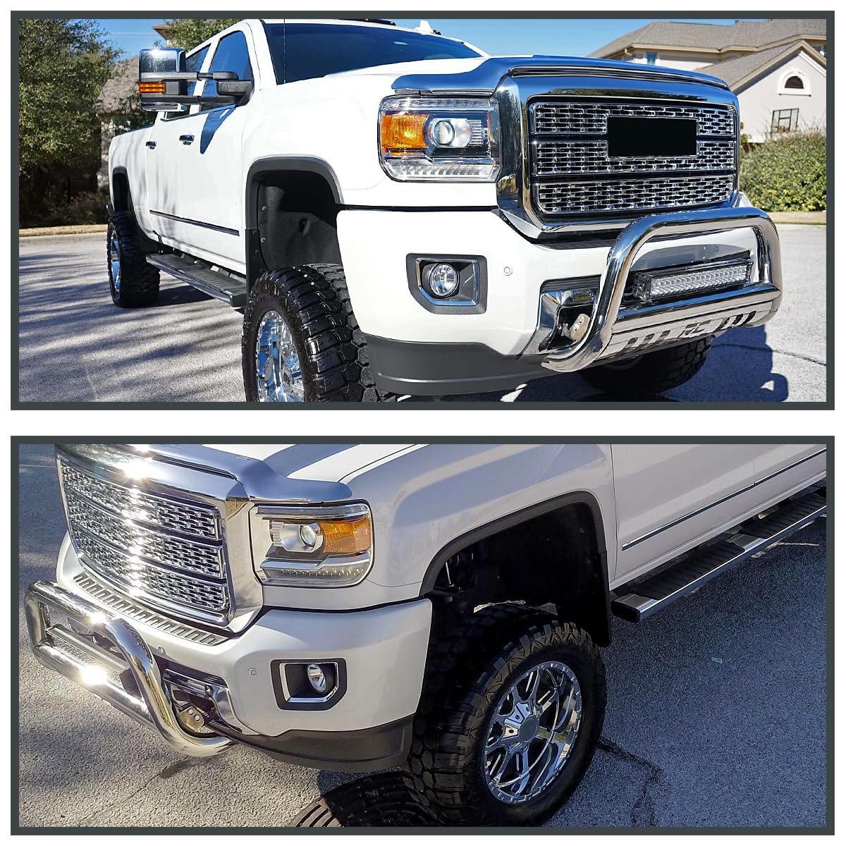 Fog Lights + Bulbs + Switch + Wiring SPEC-D TUNING Compatible with 2015-2018 GMC Sierra 2500HD and 3500HD