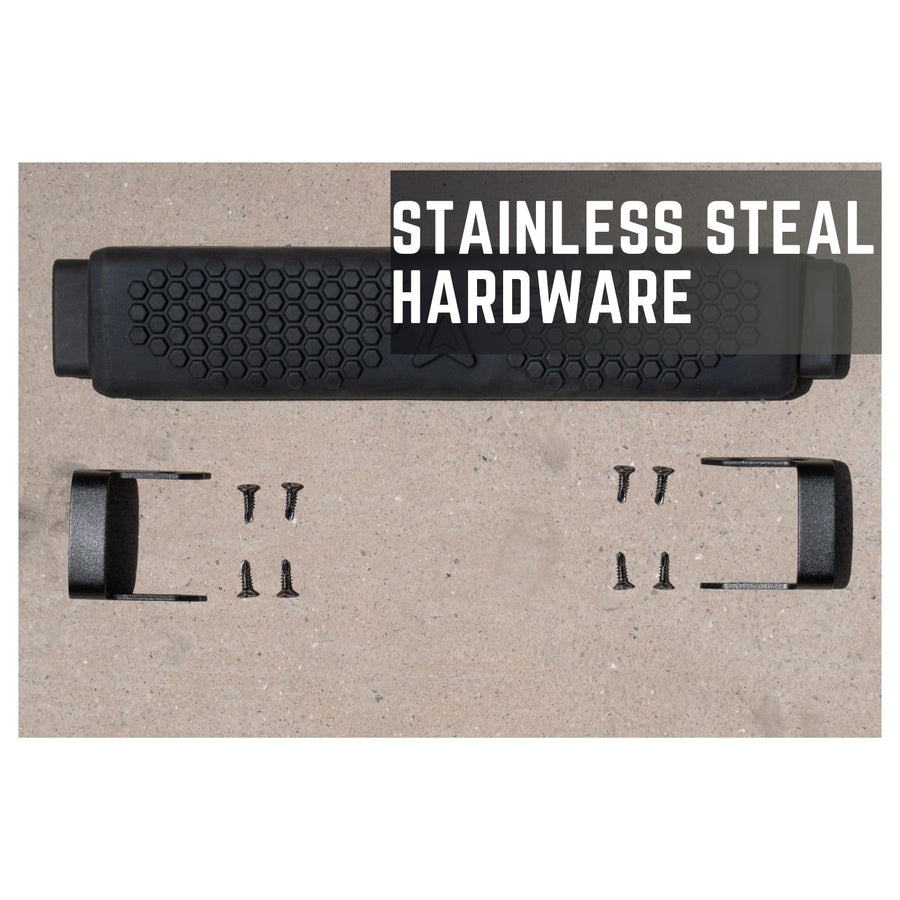 Ladder ROAM Soft Steps - Durable Stainless Steel Hardware, Molded Rubber Step for Maximized Comfort, Secure Attachment with Metal Mounting Strap, Step Ladder - Easy Install - Molded EPDM Rubber (1PC)