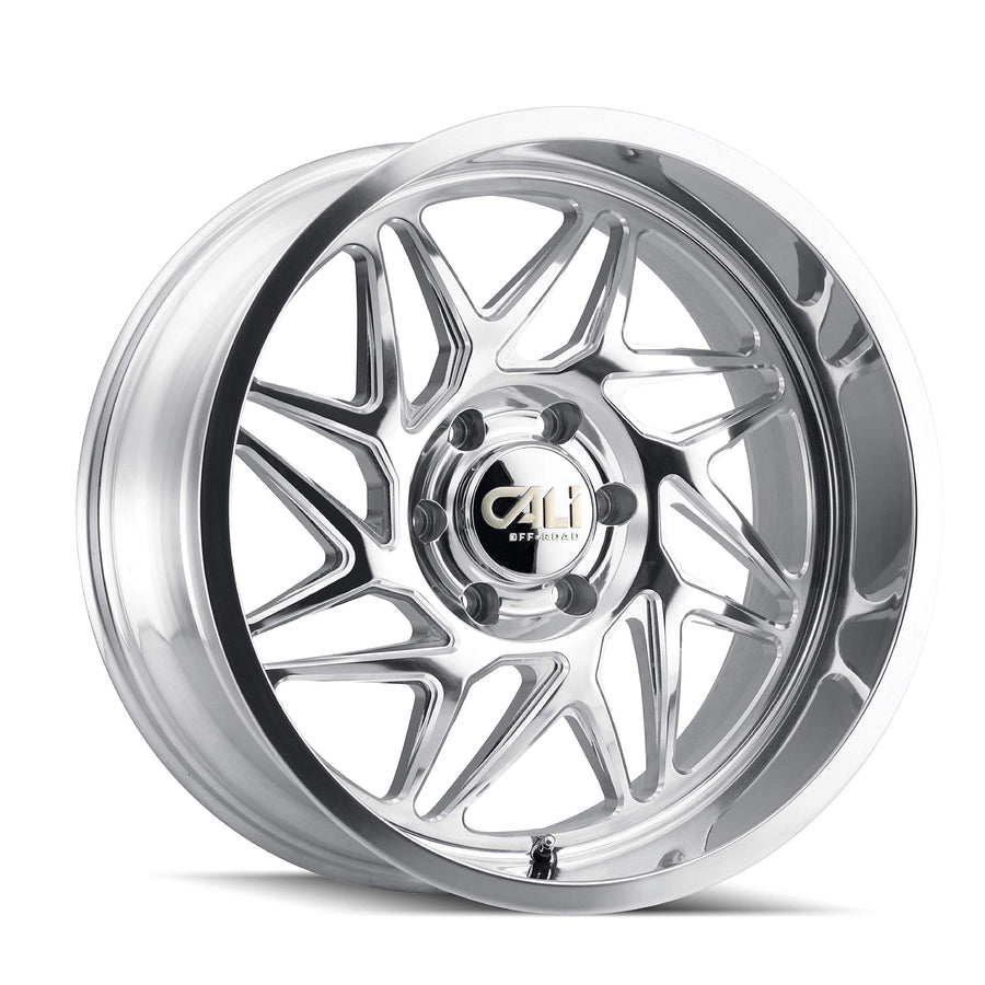 GEMINI-9112 CALI OFF-ROAD Milled, Milled Lip, Milled Spokes Wheel with Polished (20 x 10. inches /0 x 0 inches, -25 mm Offset)