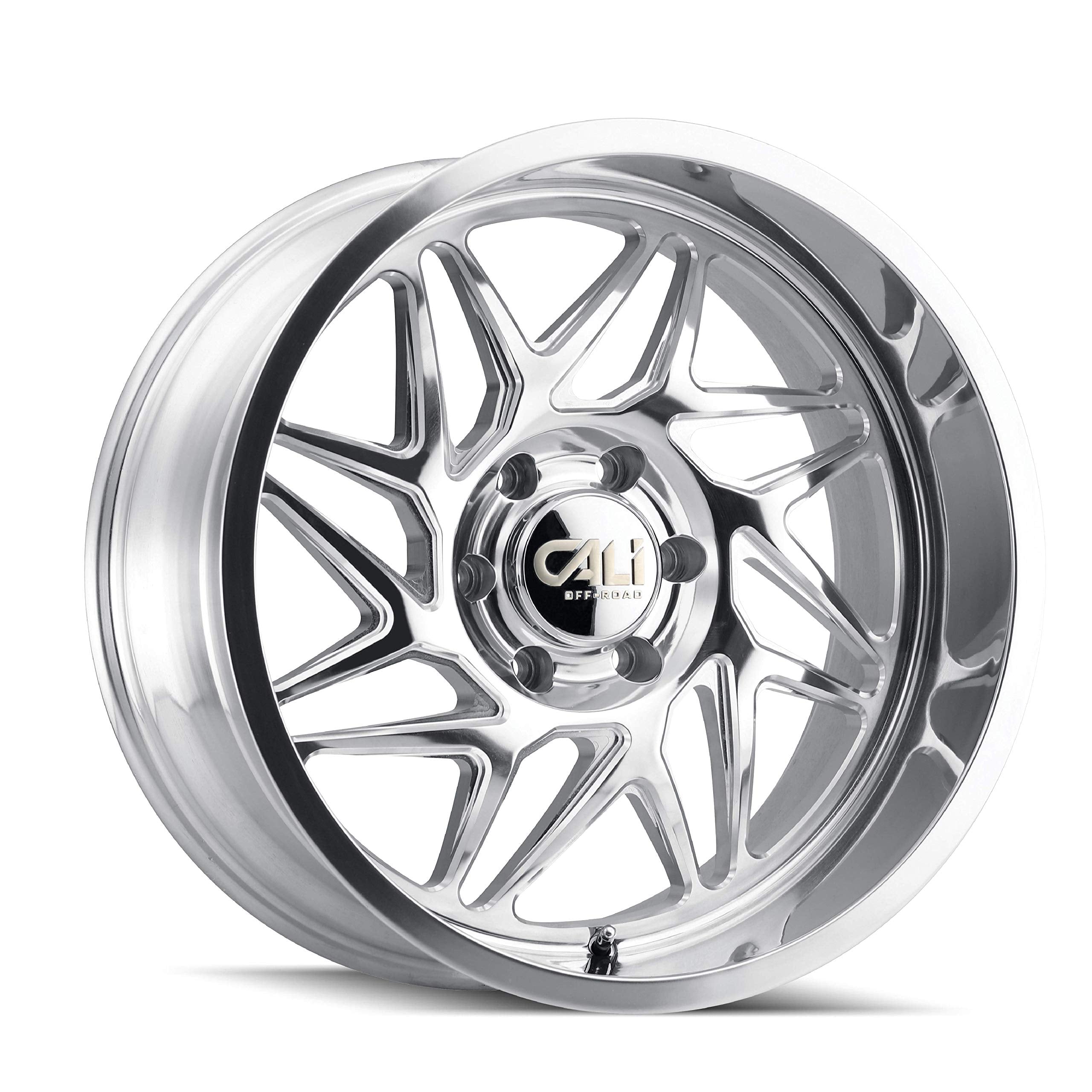 9112-24481P CALI OFF-ROAD Gemini 9112 Polished/Milled Spokes 24X14 8-165.1 -76mm 125.2mm