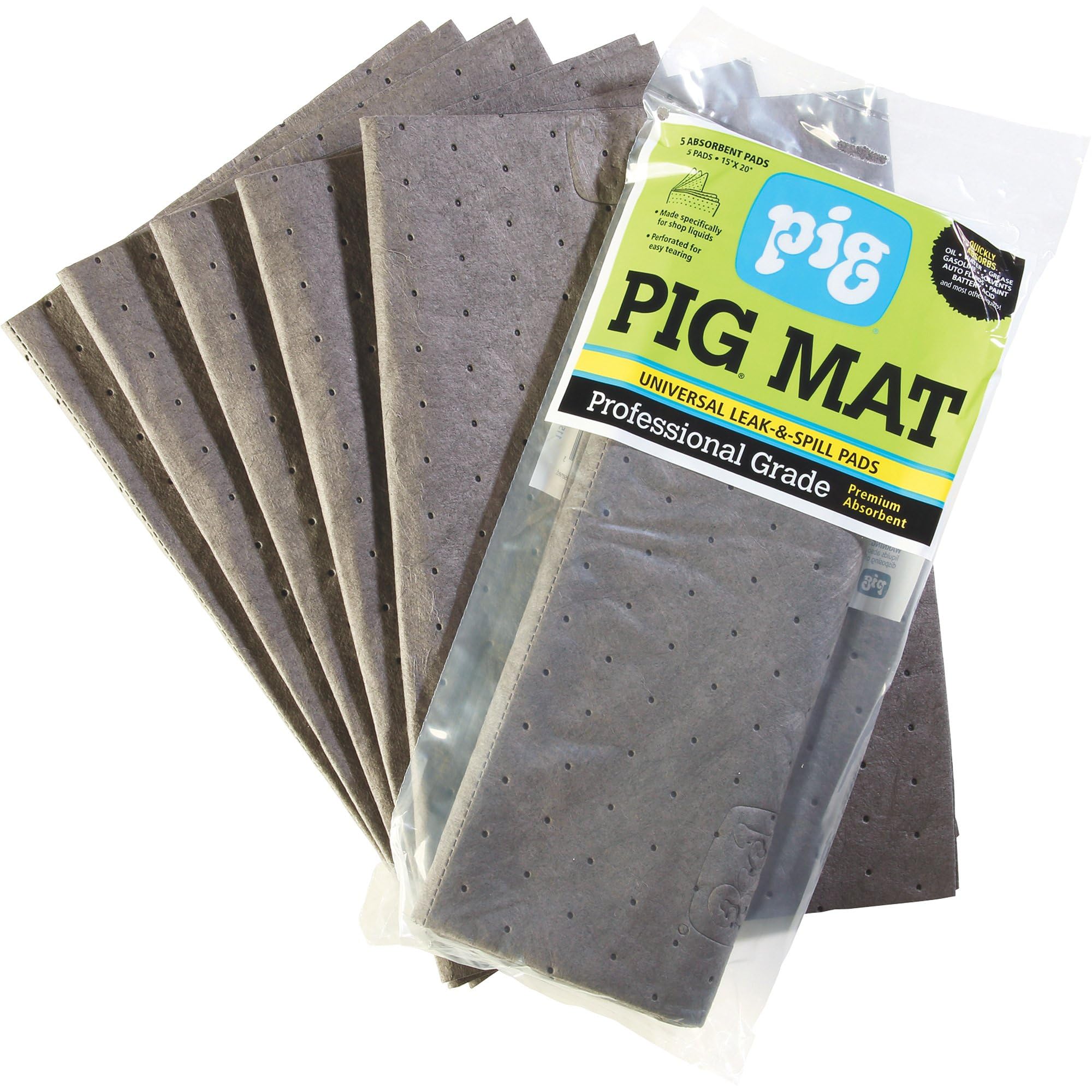 Absorbent PIG 25205 Pad,Universal,Light,20",PK5