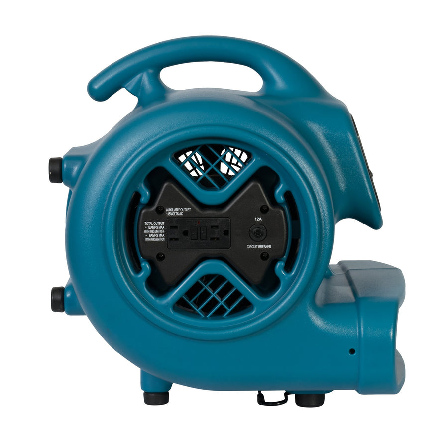 XPOWER 1/3 HP X-600A Pro 2400 CFM Centrifugal Air Mover, Carpet Dryer, Floor Fan, Blower, Daisy Chain, for Water Damage Restoration, Janitorial, Plumbing, Home Use
