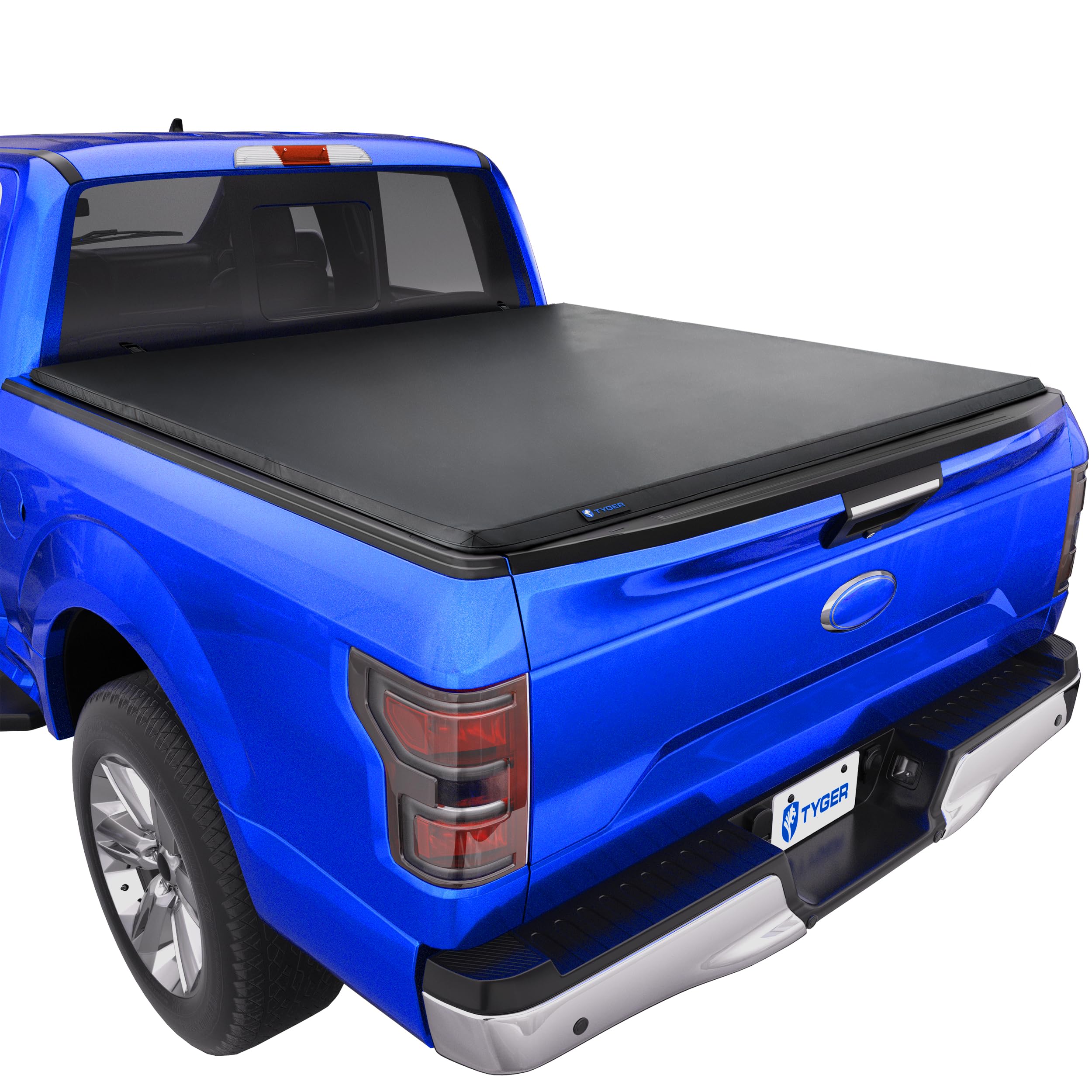 Tyger Auto T3 Soft Tri-Fold Tonneau Cover Truck Bed Compatible with 2015-2020 Ford F-150 | Styleside 5.5' Bed | TG-BC3F1041