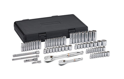 GEARWRENCH 1/4" & 3/8" Drive 68 Pc. Mechanics Tool Set, Standard & Deep, SAE/Metric - 83000
