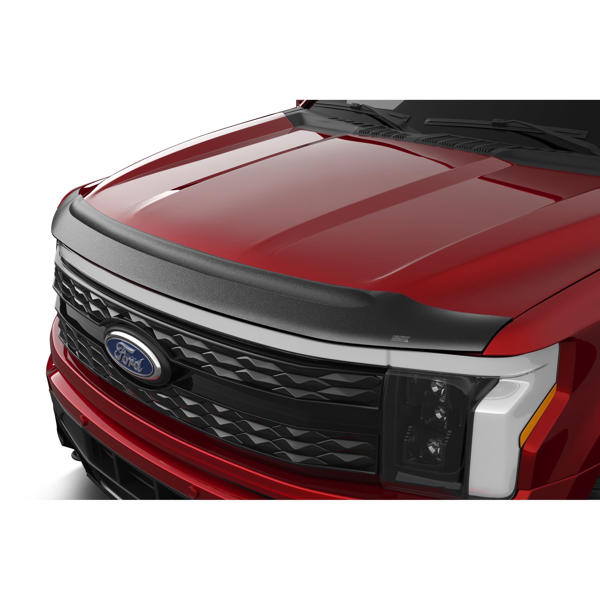 Aeroskin II Hood Protector Husky Liners | Fits 2023-2026 Ford F-150 Lightning | Low Profile Deflector/Bug Shield - 1 pc., Textured Black | 2830223
