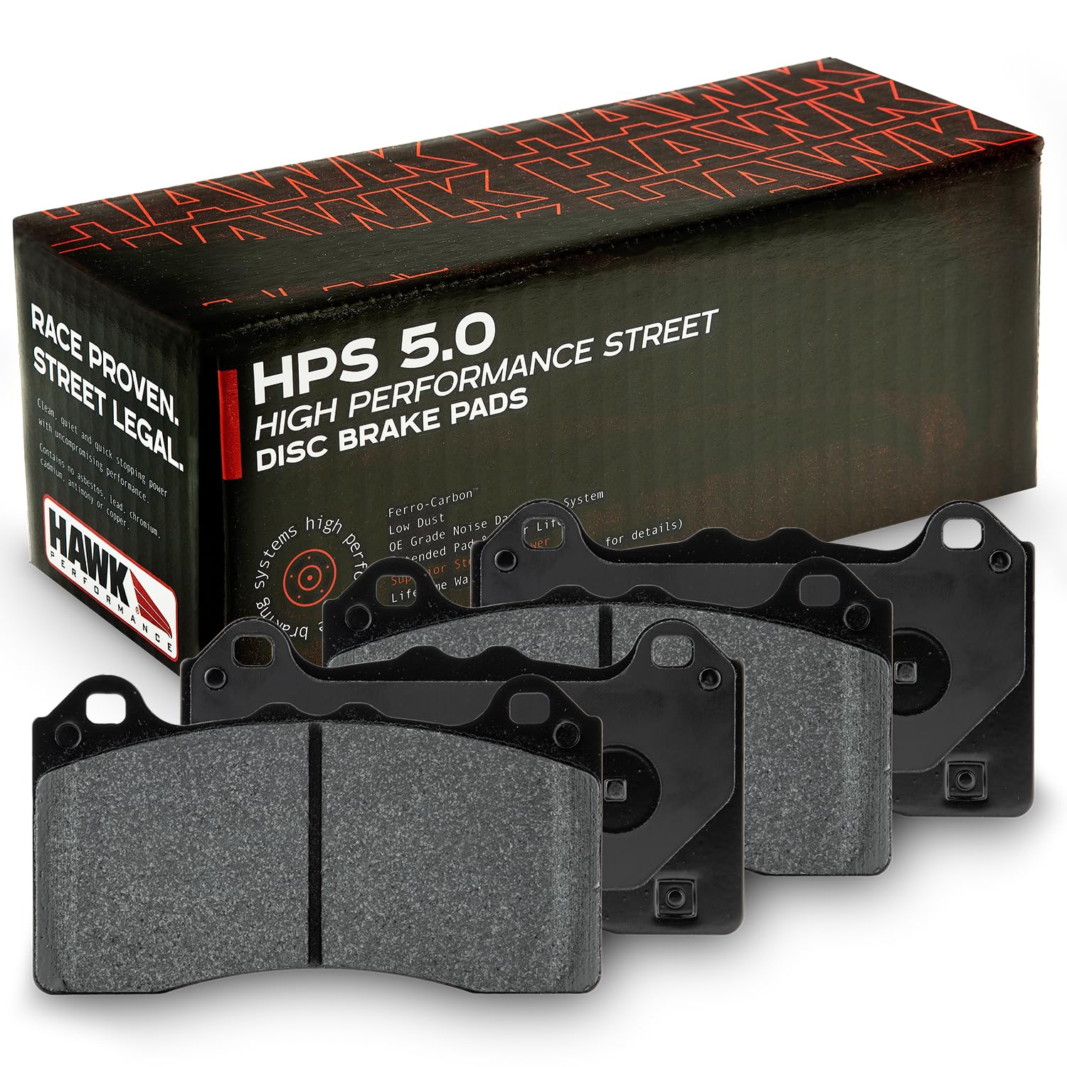 Hawk Performance HPS 5.0 HB969B.490 Street Brake Pads
