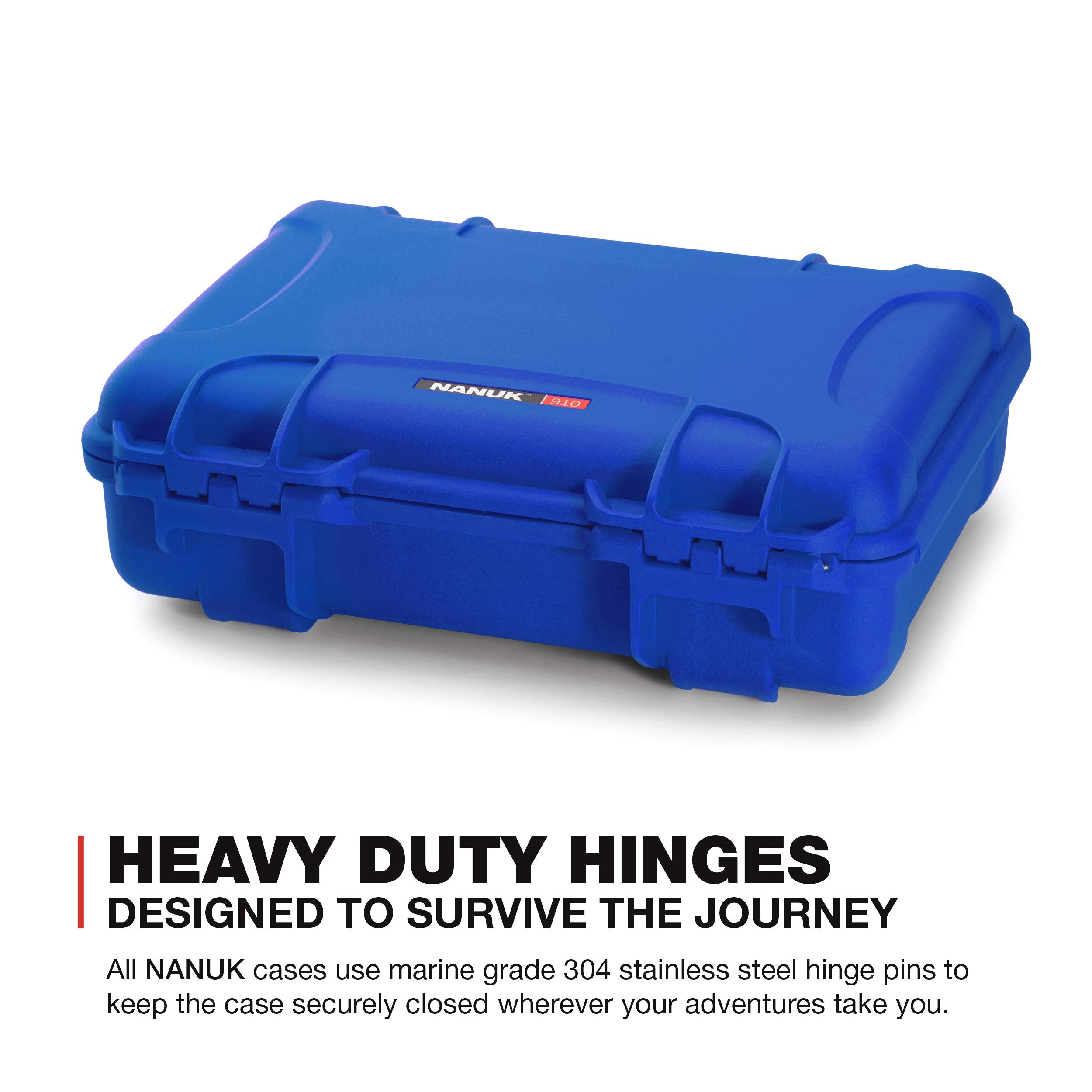 Nanuk Waterproof 2UP Classic Pistol Hard Case 910 - Blue (910-CLASG8)
