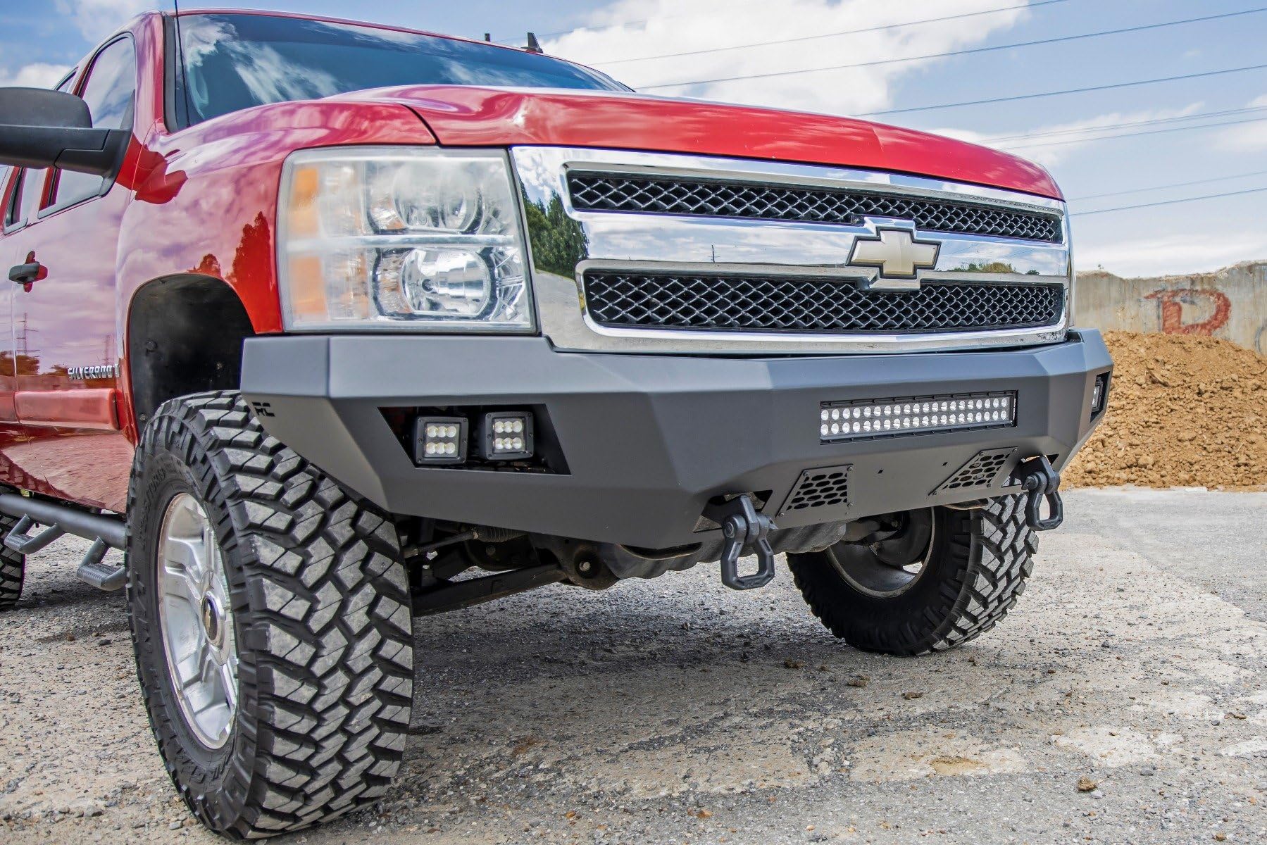 Heavy Duty Rough Country LED Front Bumper for 07-13 Chevy Silverado 1500-10769