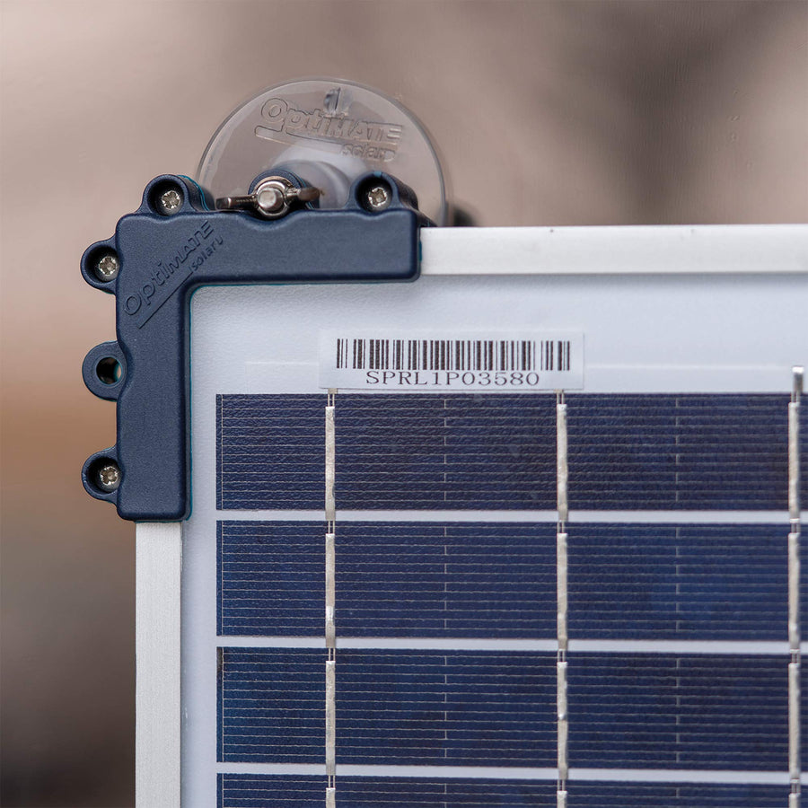 Optimate Duo Solar 10W Travel kit, TM522-D1TK, 6-Step 12V / 12.8V 0.8A Weatherproof Charger & Battery Saving maintainer