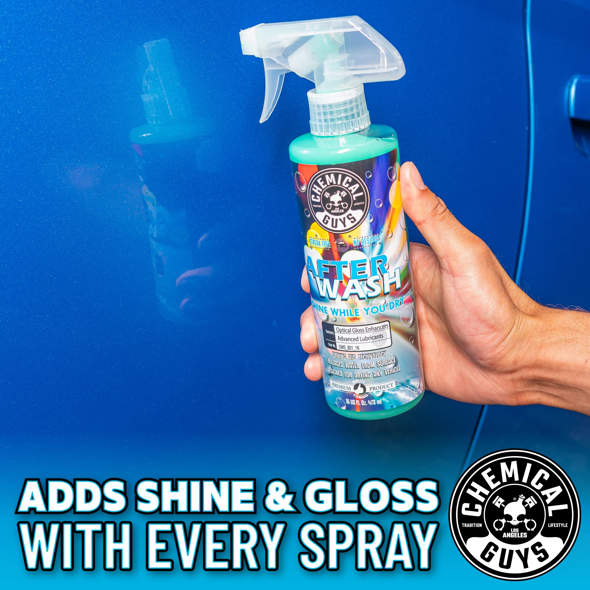 After Wash Chemical Guys CWS_801 Sprayable Gloss Boosting Car Wash Drying Aid (Helps Reduce Water Spots), 128 fl oz (1 Gallon)