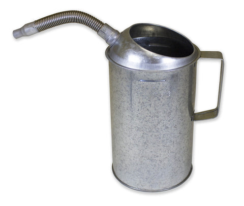 4 Qt Funnel King 94488 Galvanized Measuring Container W/Flex Spout, Multicolor