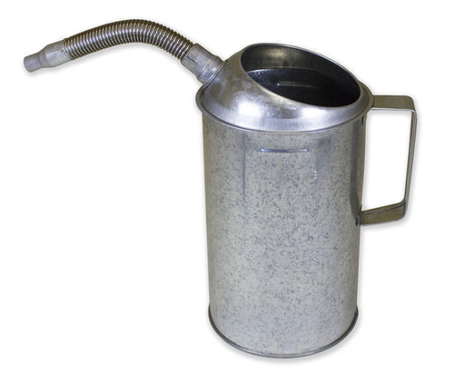 4 Qt Funnel King 94488 Galvanized Measuring Container W/Flex Spout, Multicolor