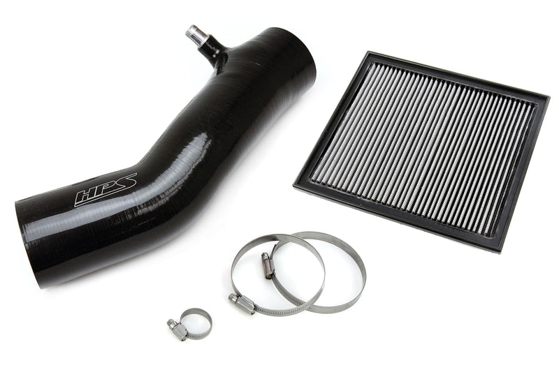 Black Silicone HPS Air Intake Kit with Air Filter Compatible for 2016-2023 Toyota Tacoma 3.5L V6, 827-725WB