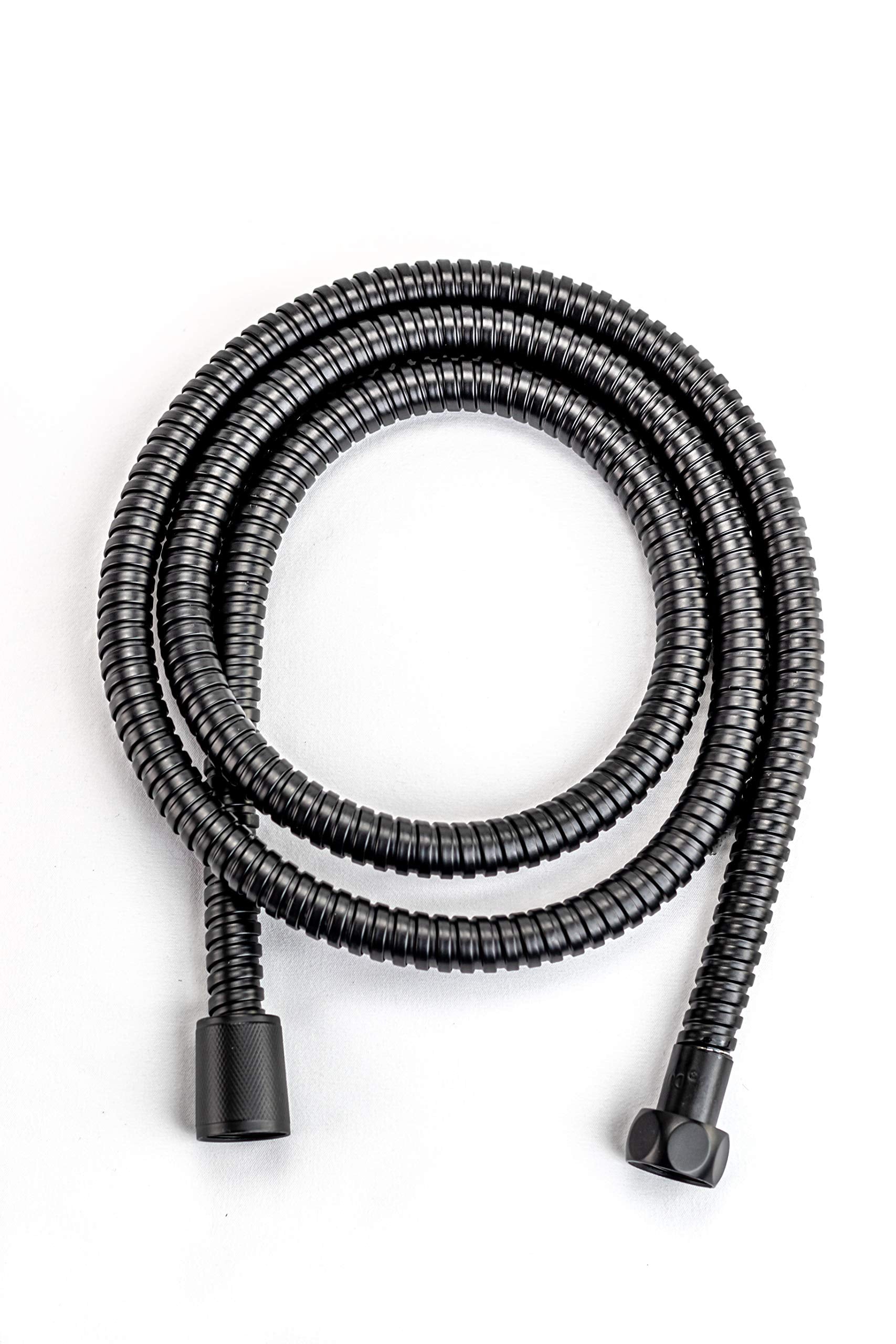 Dura Faucet RV DF-SA200-MB 60 inch Stainless Steel Shower Hose (Matte Black)