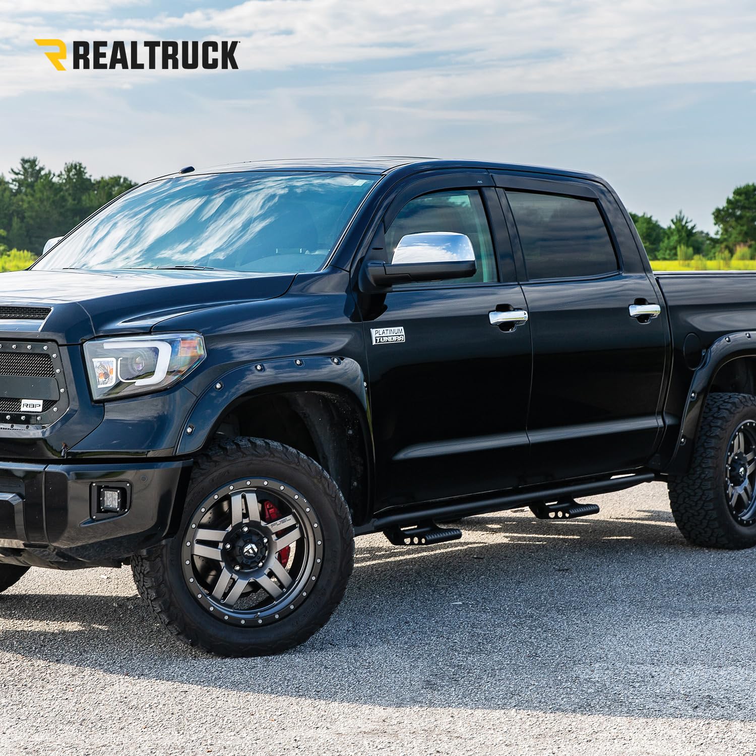 RKR Step System N-Fab | Textured Black | C194RKRCCS4 | Fits 2019-2022 Chevrolet/GMC 1500, 2020-2021 2500 / 3500 (Next Generation) Crew Cab All Beds, SRW / DRW Gas / Diesel