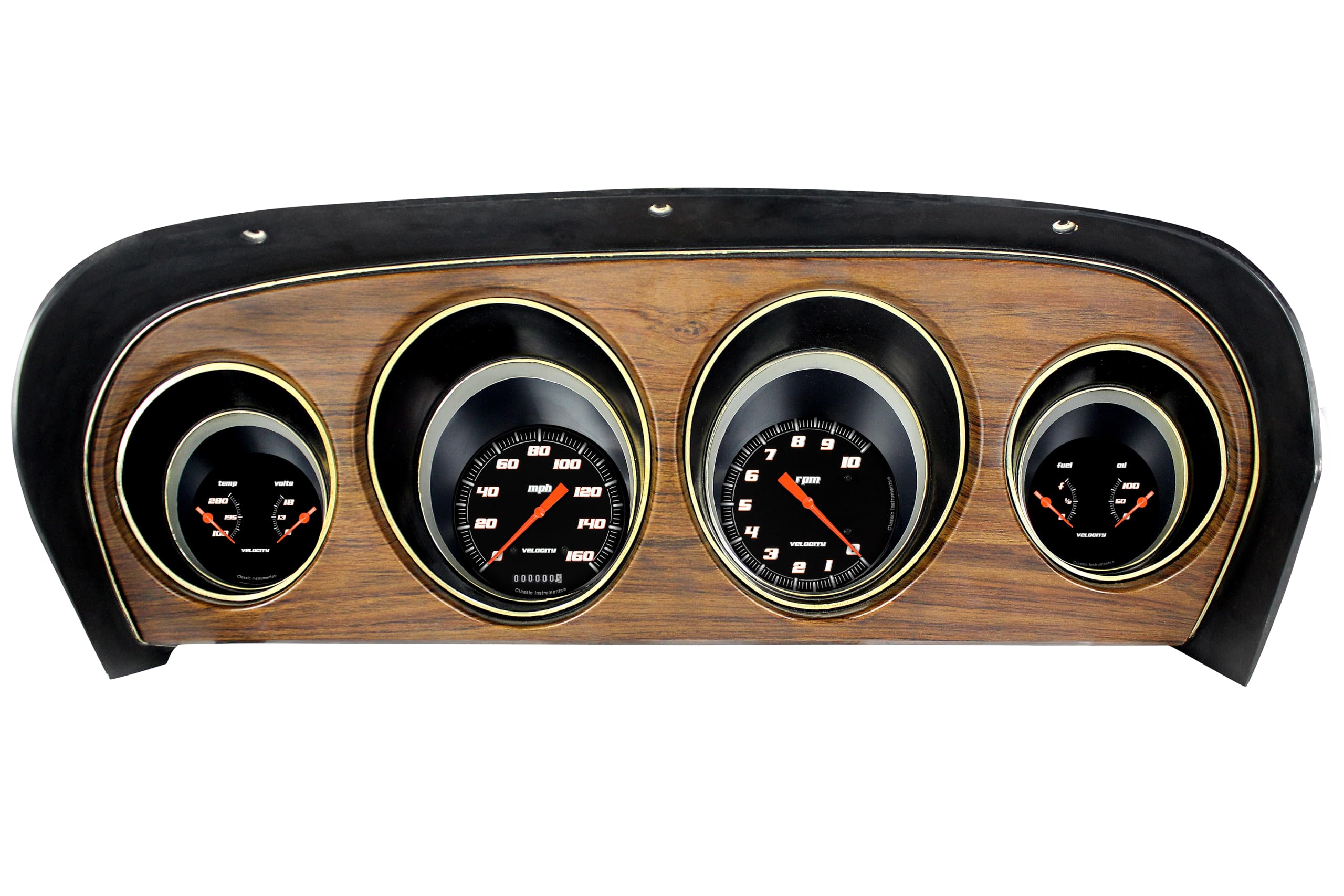 Velocity Black Gauge Package Classic Instruments MU69VSB Fits 1969-1970 Mustang