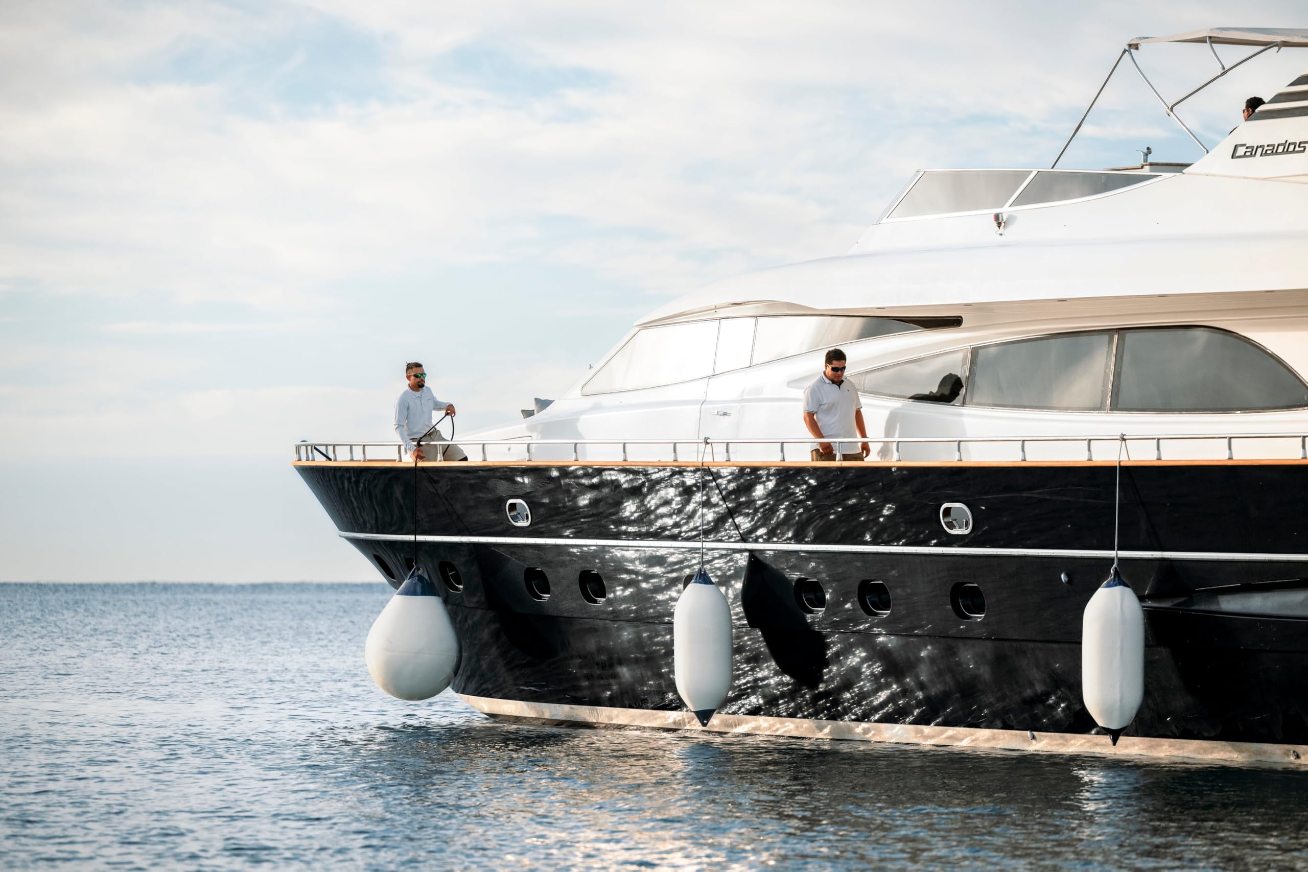 F-10 Standard Polyform Boat Fender Blue Ropehold - Sand