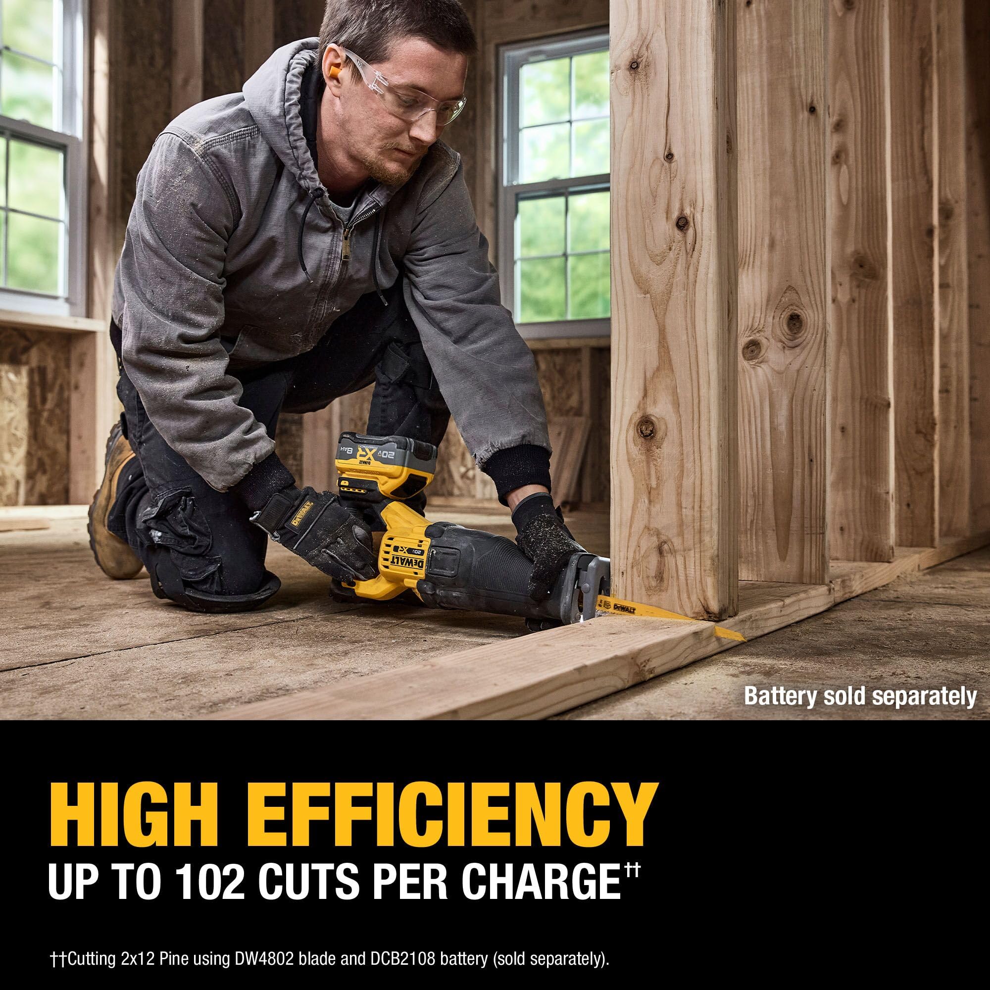 20V MAX* DEWALT XR Brushless Cordless Reciprocating Saw (Tool Only) (DCS384B)