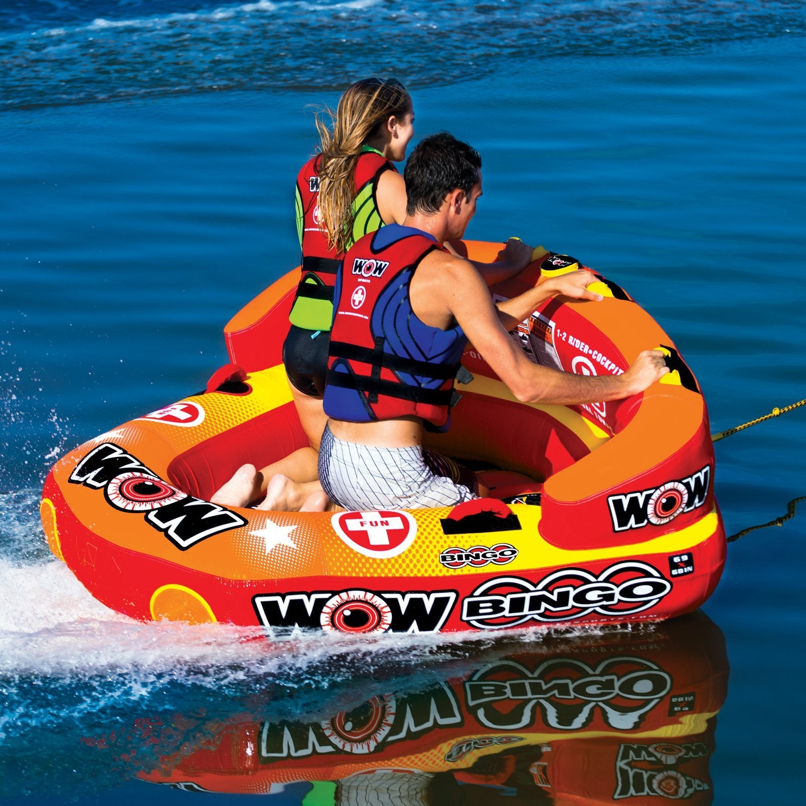 World of Watersports Bingo Wow 1-2 Person Cockpit Ski Tube