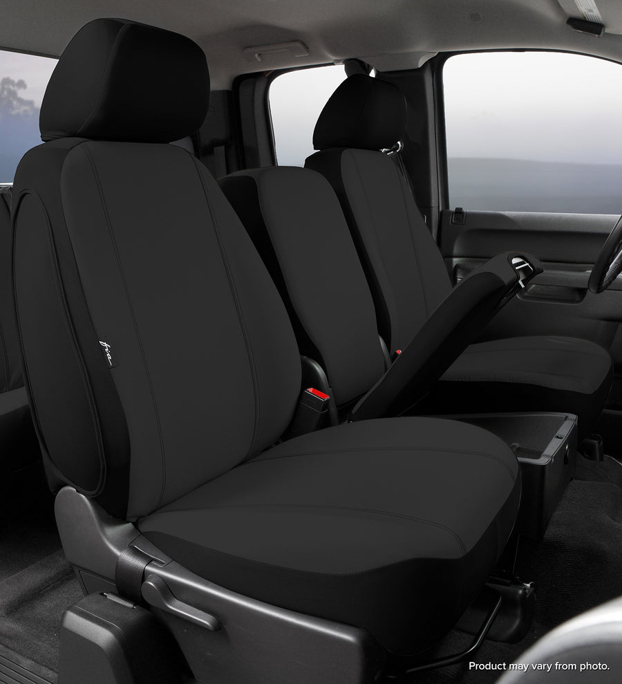 Black Fia SP87-41 Custom Fit Front Seat Cover Split Seat 40/20/40 - Polyester