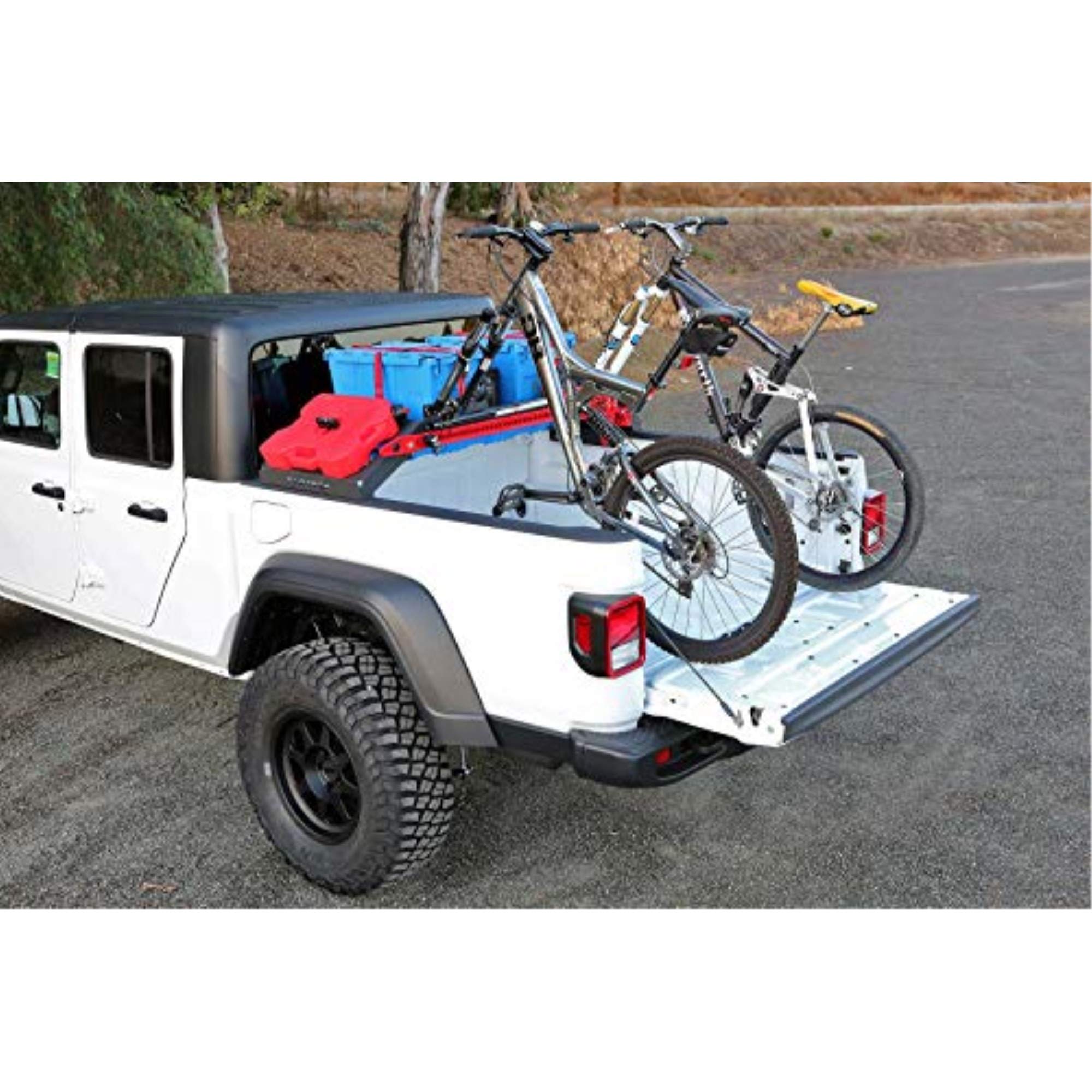 20-21 Jeep Gladiator 4WD Fabtech Cargo Rack Bike Mount Kit (FTS24263)
