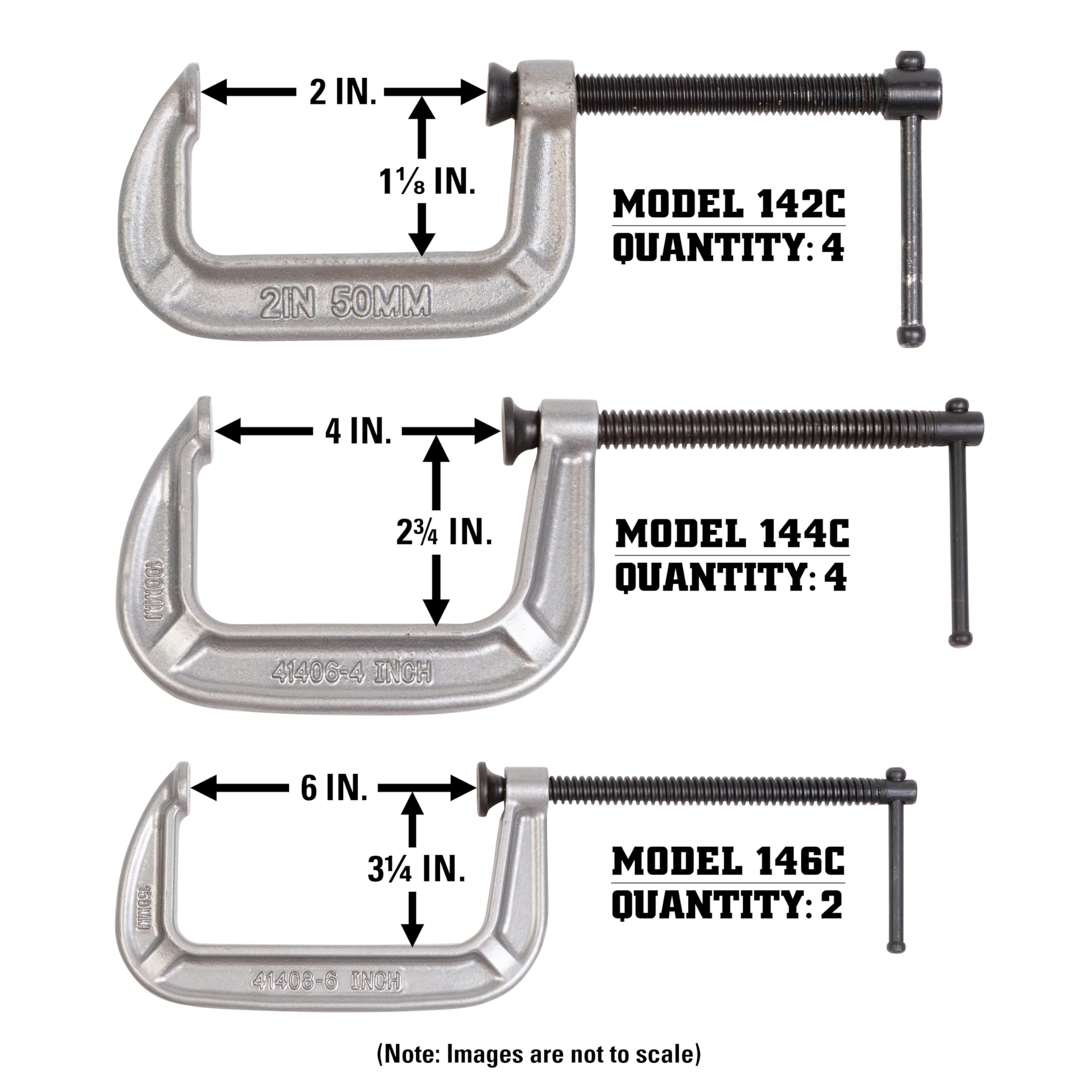 140 Series Wilton Carriage C-Clamp Kit (11117)