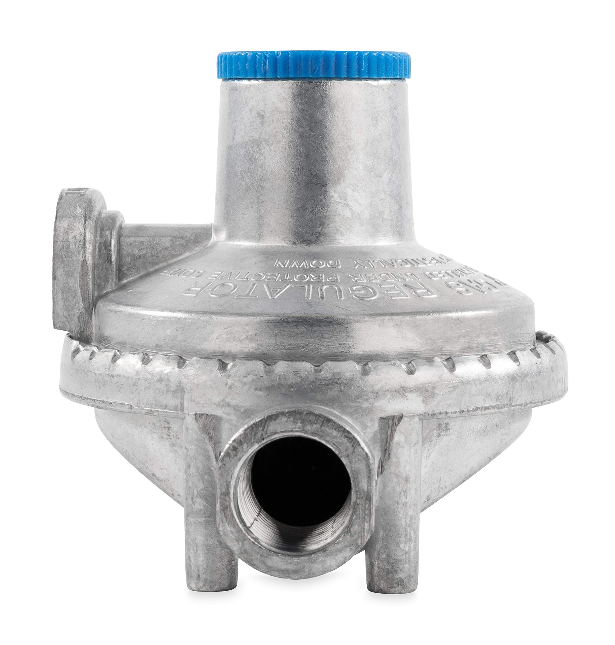 Horizontal Camco Two Stage Propane Regulator with POL