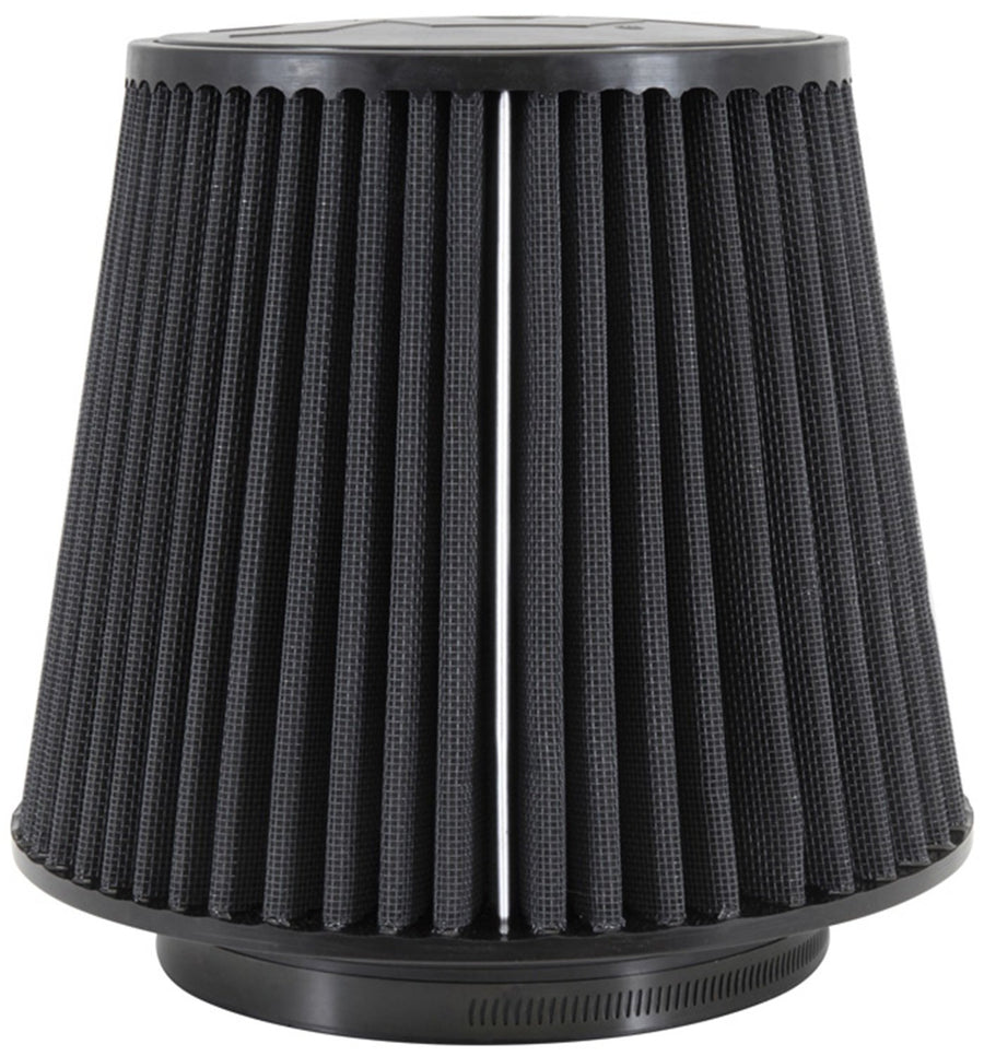K&N Lifetime Universal Dryflow Clamp-On Air Filter: Dry Synthetic, Washable, Oil-Free Flange Diameter: 6 In, Filter Height: 7.5 In, Flange Length: 1.125 In, Shape: Round Tapered, RU-5177HBK