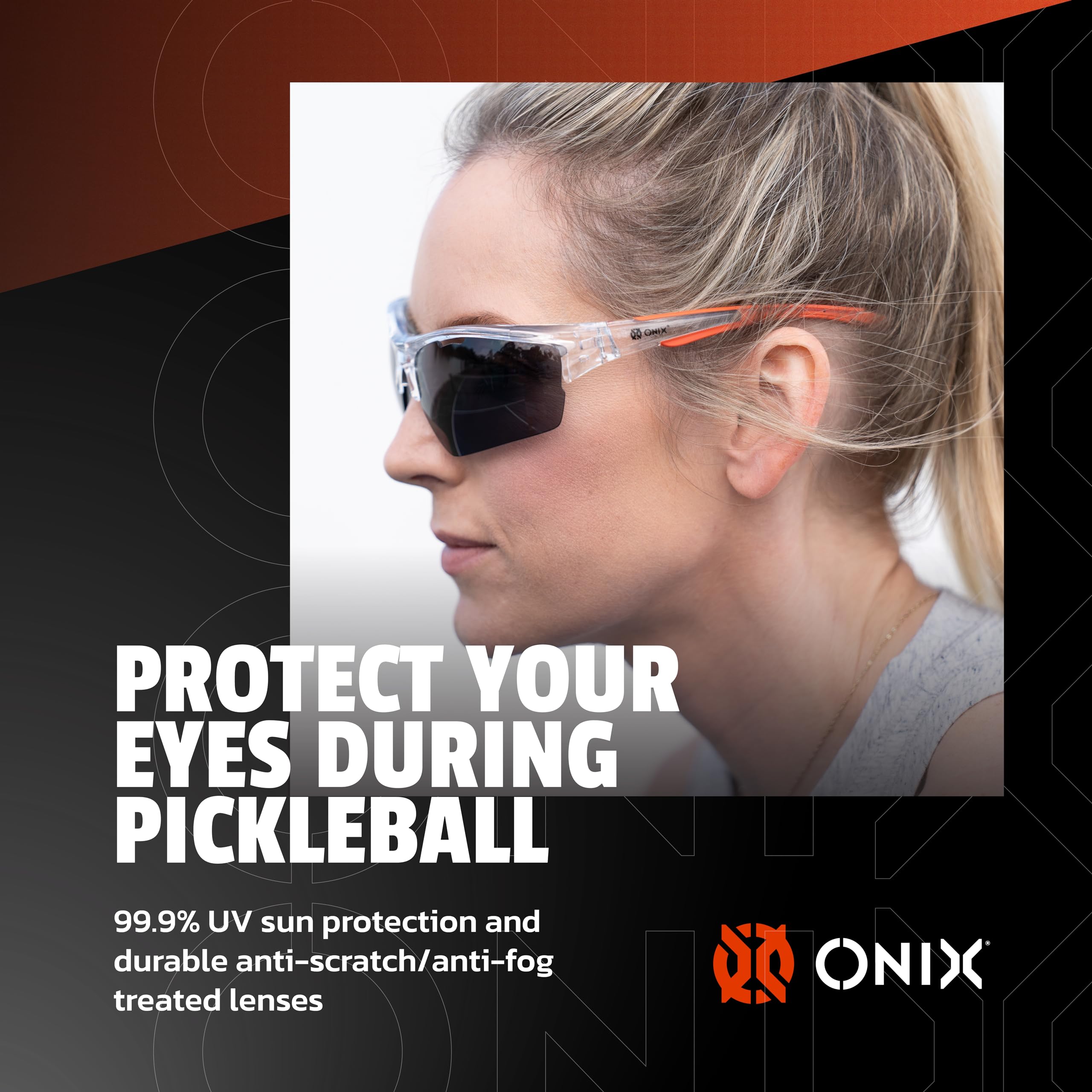 ONIX Owl Pickleball Protective Comfortable Secure Soft and NonSlip Eyewear Modern and Lightweight Design