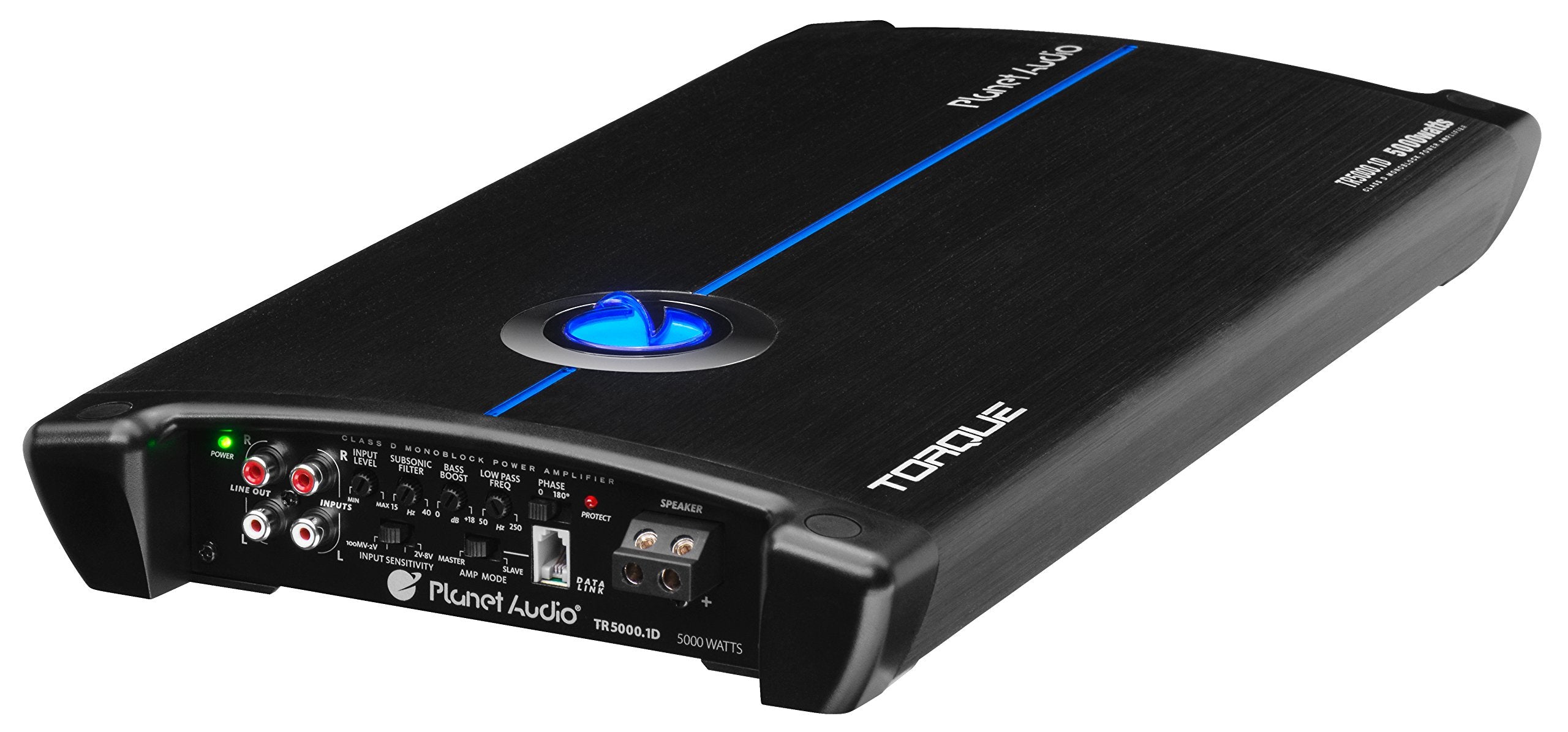 Planet Audio TR5000.1D Monoblock Class D Car Amplifier - 5000 High Output, 1 Ohm, Low Level Inputs, Low Pass Crossover, Hook Up to Subwoofer for Bass