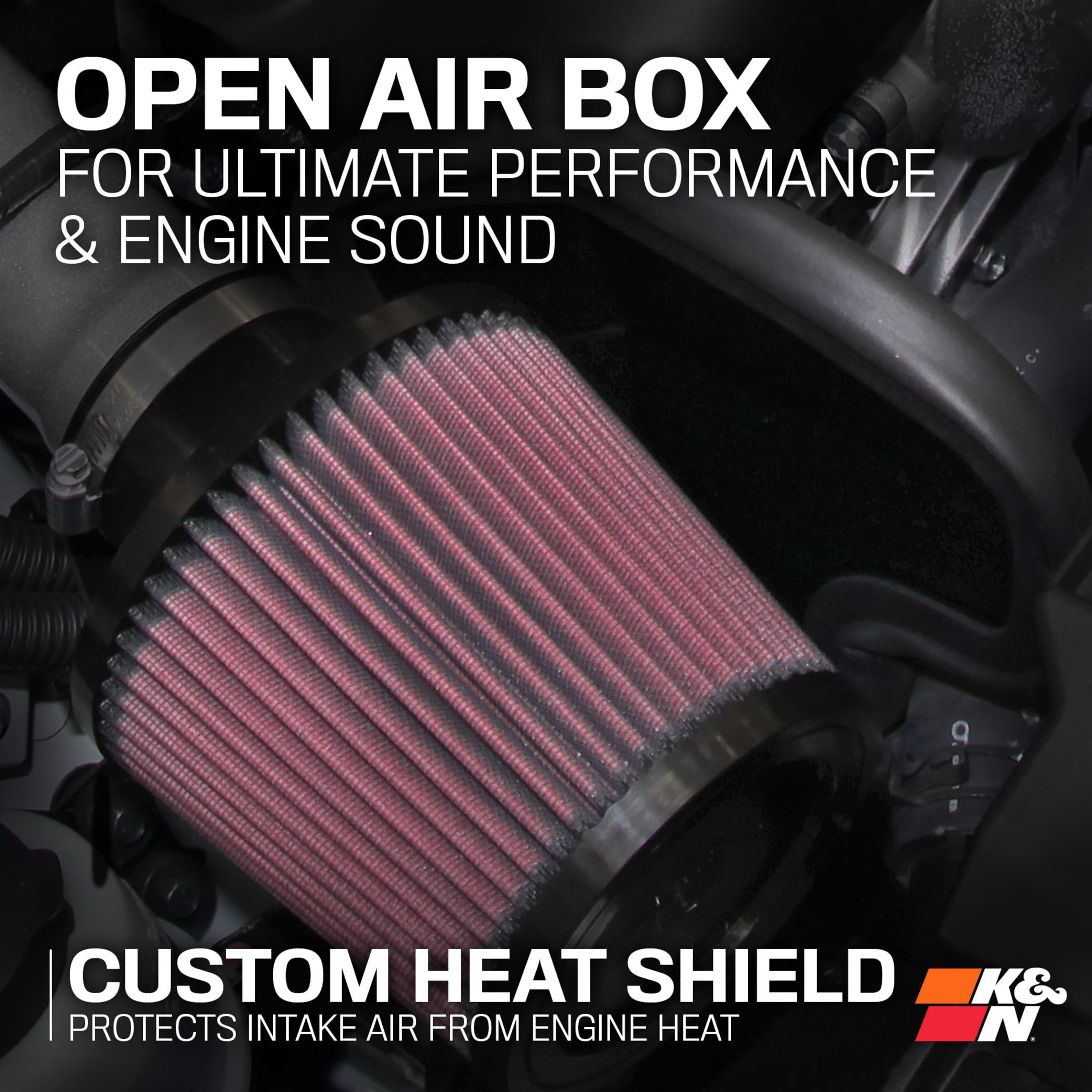 Cold Air Intake System K&N: High-Flow Air Filter, Increase Performance & Acceleration: Compatible with 2008-2020 Infiniti/Nissan: G37, 370Z, 69-7078TS