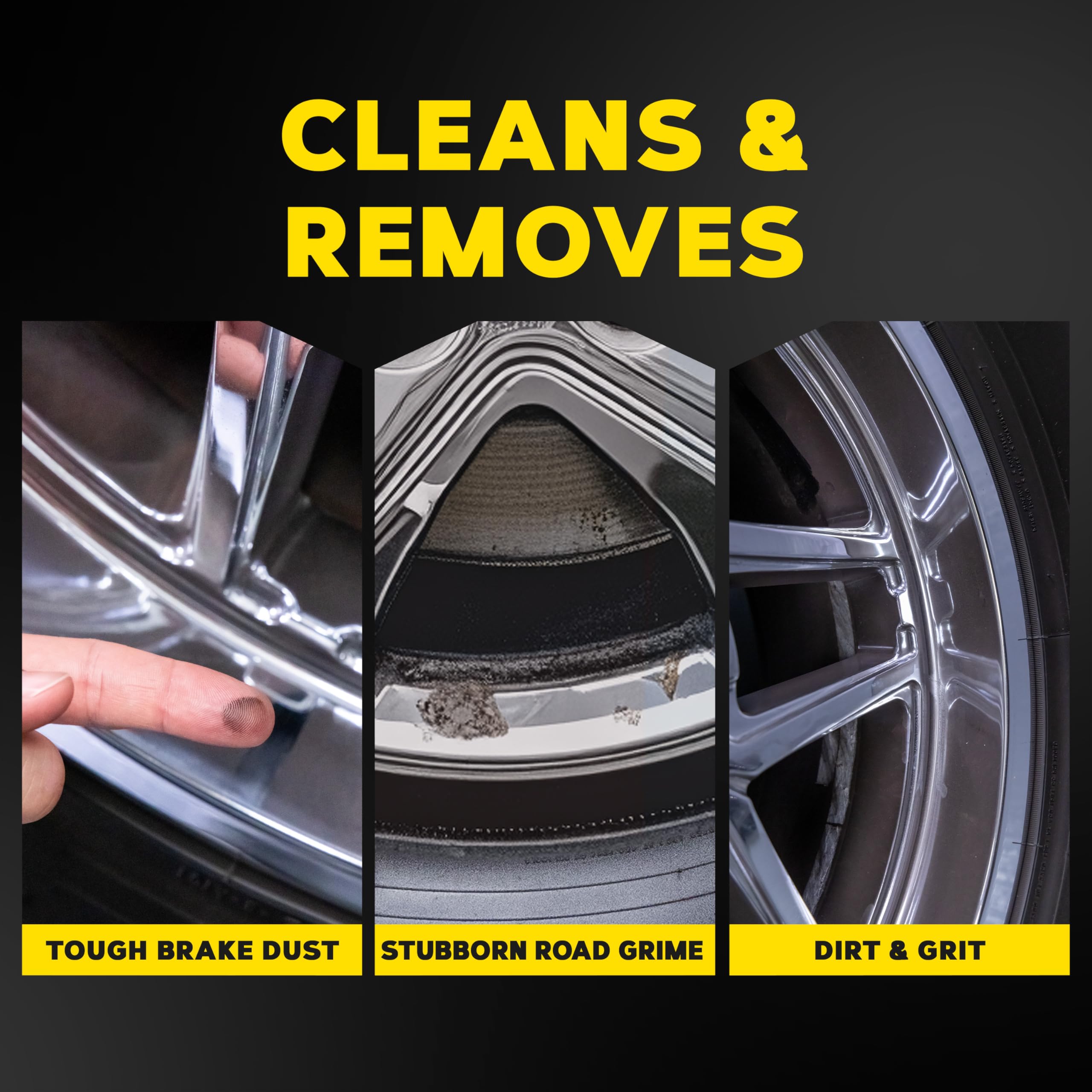 Hot Rims Meguiar's Chrome Wheel Cleaner, Deep Foaming Rim Cleaner Spray Formulated to Effectively Clean Chrome Wheels for an Impeccable Mirror-Like Shine, 24 Oz