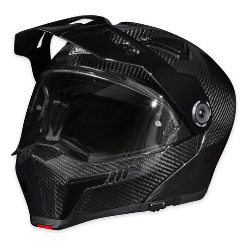 Journey Simpson Bandit Motorcycle Helmet - Carbon - 2XL | Off Road Dirt Bike UTV Motocross ATV | Modular Full-Face Flip Up | Clear Pinlock Anti-Fog Visor Shield | DOT ECE Certified (JBC2X)