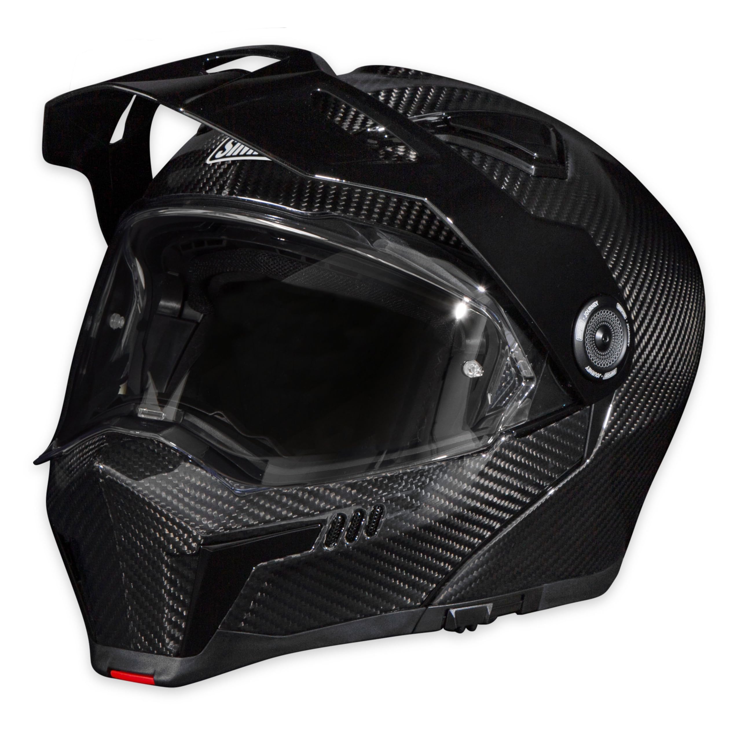 Simpson Bandit Journey Motorcycle Helmet - Carbon - XL | Off Road Dirt Bike UTV Motocross ATV | Modular Full-Face Flip Up | Clear Pinlock Anti-Fog Visor Shield | DOT ECE Certified (JBCXL)
