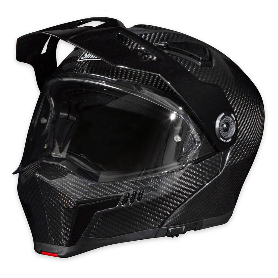 Simpson Bandit Journey Motorcycle Helmet - Carbon - XL | Off Road Dirt Bike UTV Motocross ATV | Modular Full-Face Flip Up | Clear Pinlock Anti-Fog Visor Shield | DOT ECE Certified (JBCXL)