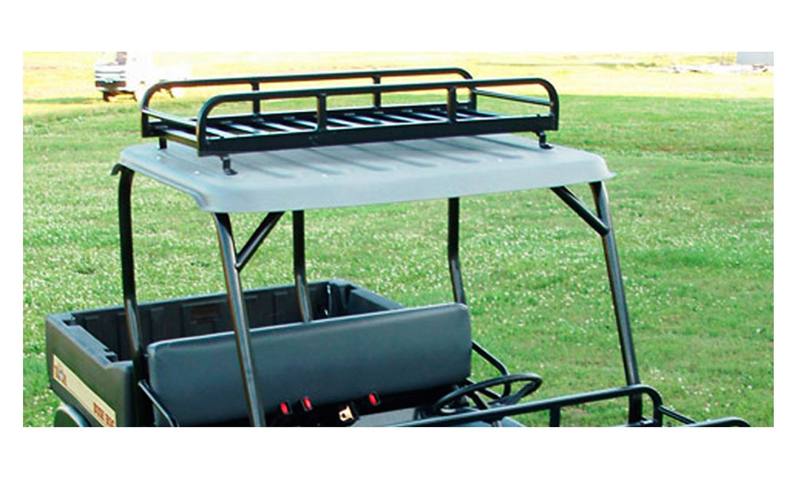 UTV Roof Cargo Rack Great Day - 22" x 50" x 7" Carrying Cradle - 100 lbs Weight Capacity - Aluminum Frame - Black Powder-Coated Finish, UVRR750