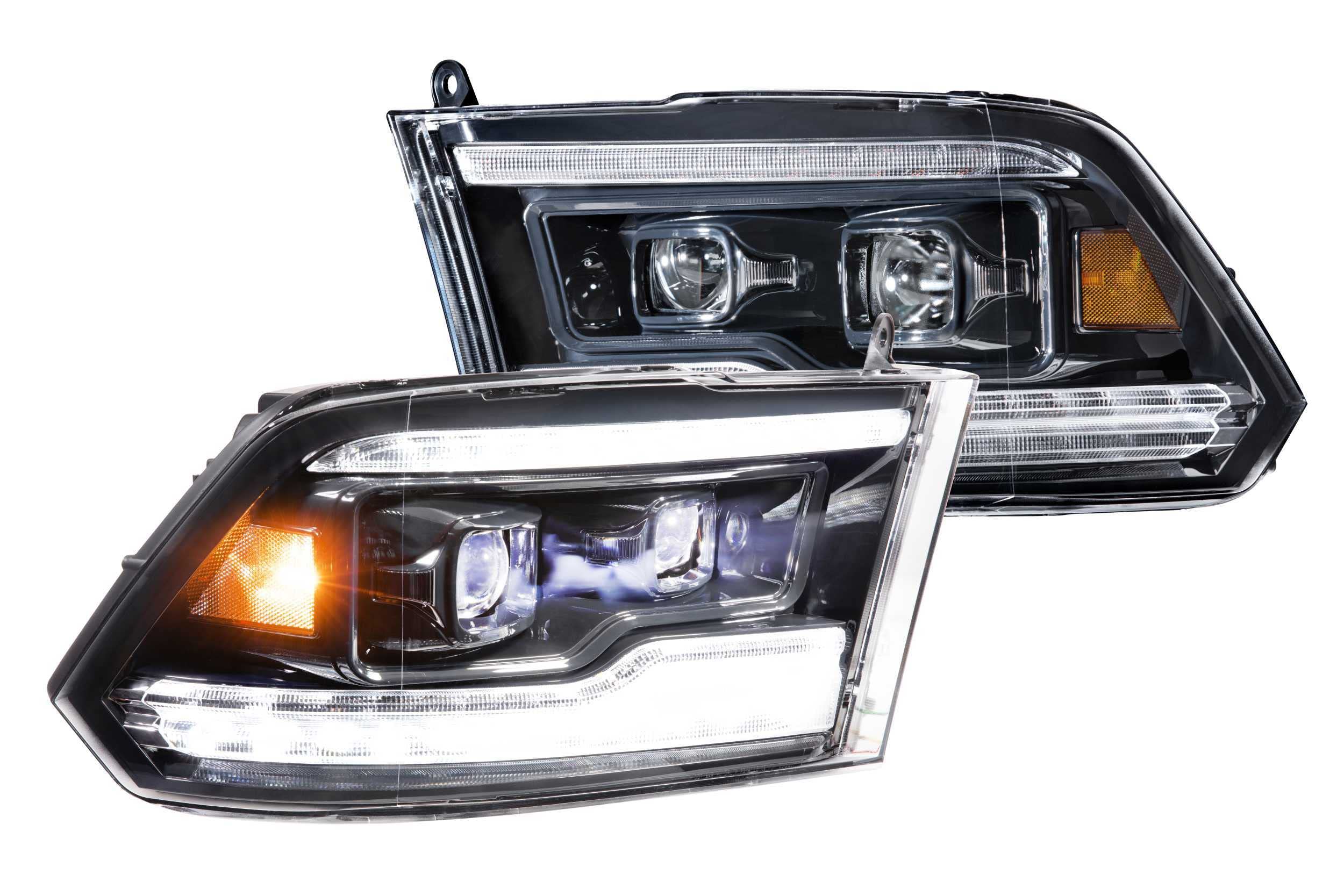 Morimoto LED XB Headlights and Smoked Taillights Fits Dodge Ram 2009-2018, Plug and Play Assemblies (LF520-ASM, LF521)
