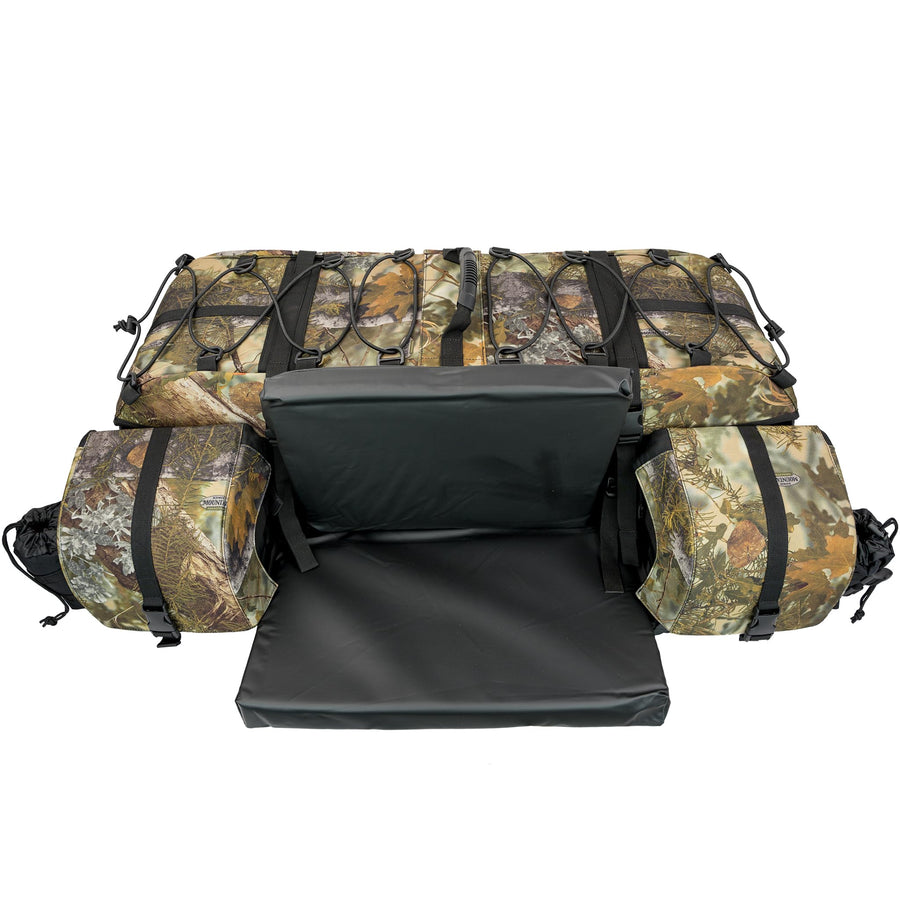 Oversized ATV TEK Arch Series Rear Rack Utility Pack, Padded ATV Cargo Bag - Kings Mountain Shadow Camo