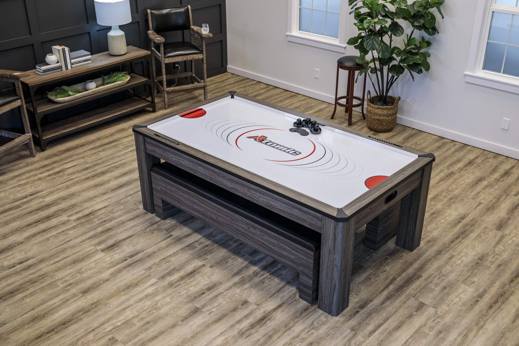 Northport Atomic 3-in-1 Dining Table with Air-Powered Hockey and Table Tennis