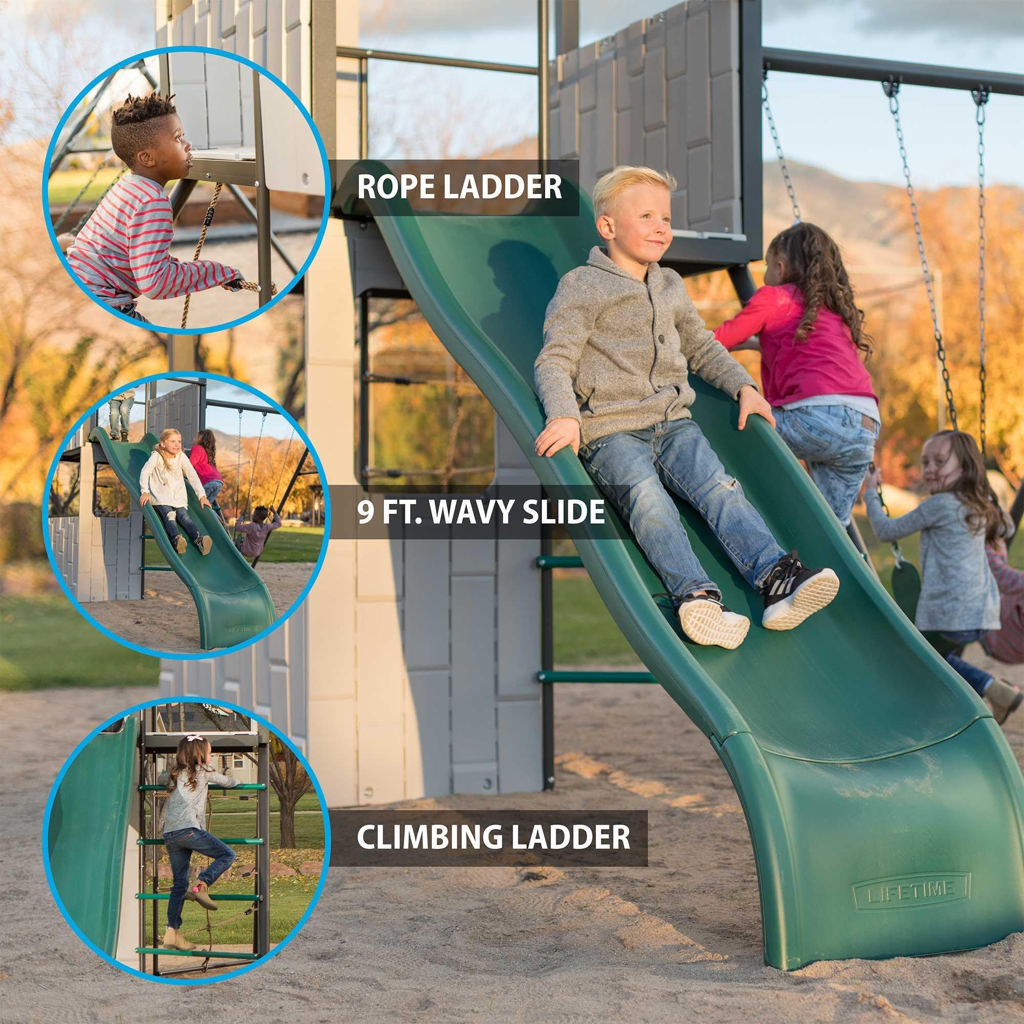 Adventure Clubhouse Lifetime Swing Set Playset