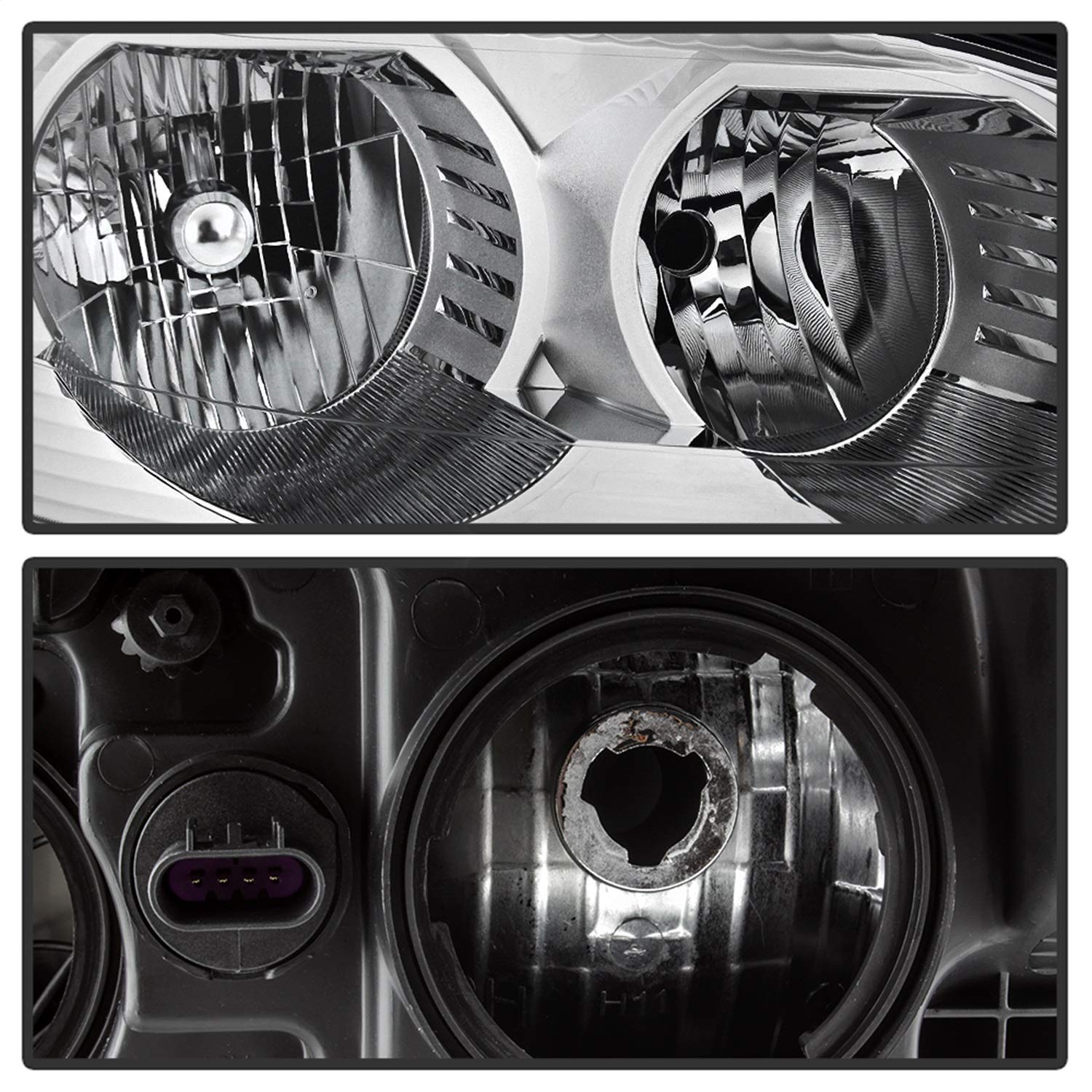 OEM Style Xtune Headlights (HD-JH-CTRA09-AM-C) (OE)