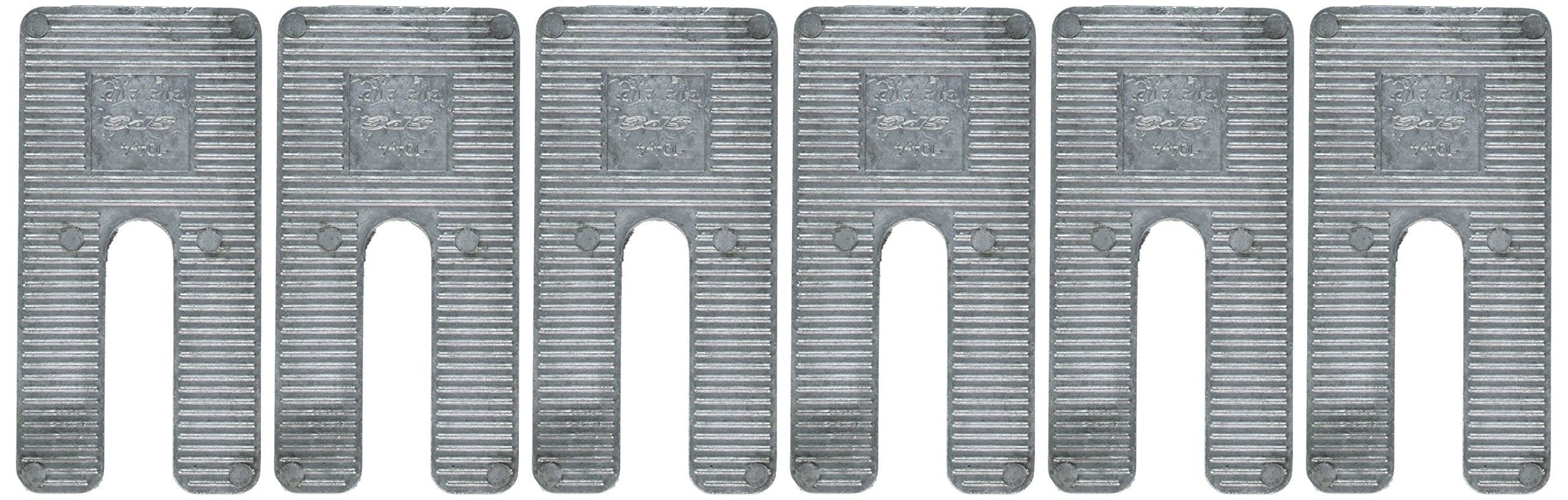 10442 Specialty Products Company 2.5" x 5" x 2.5° Aluminum Alloy Shim, (Pack of 6)