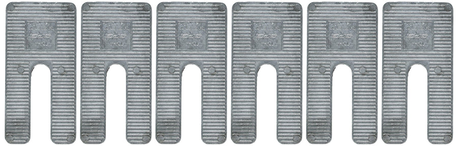 10442 Specialty Products Company 2.5" x 5" x 2.5° Aluminum Alloy Shim, (Pack of 6)