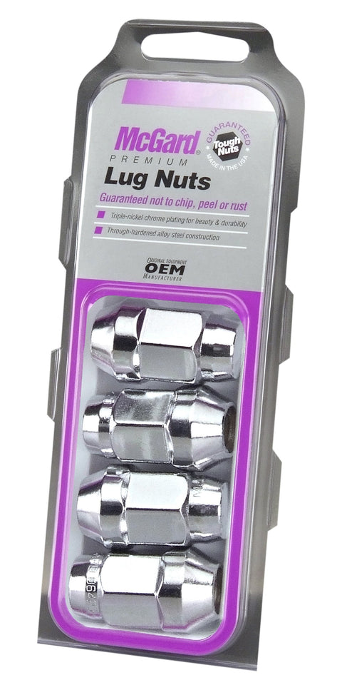 Bulge Cone Seat Style Lug Nut McGard 64073 (M14 x 1.5 Thread Size), (Set of 4)