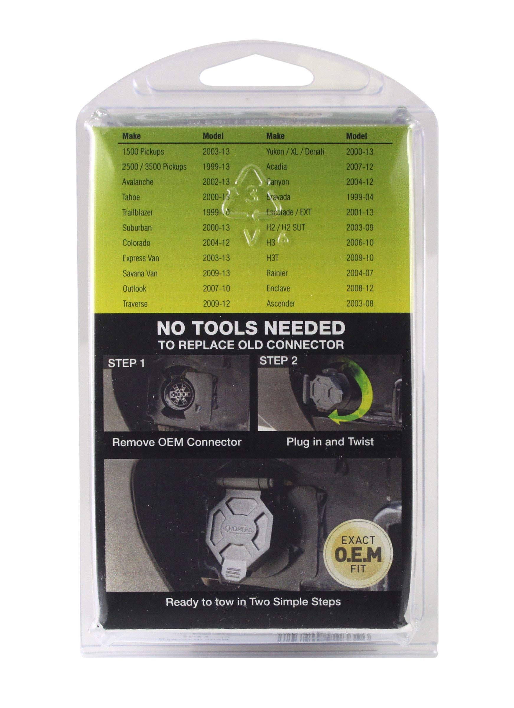 Endurance Hopkins Towing Solutions 40930 GM Twist Mount 7 Blade Connector